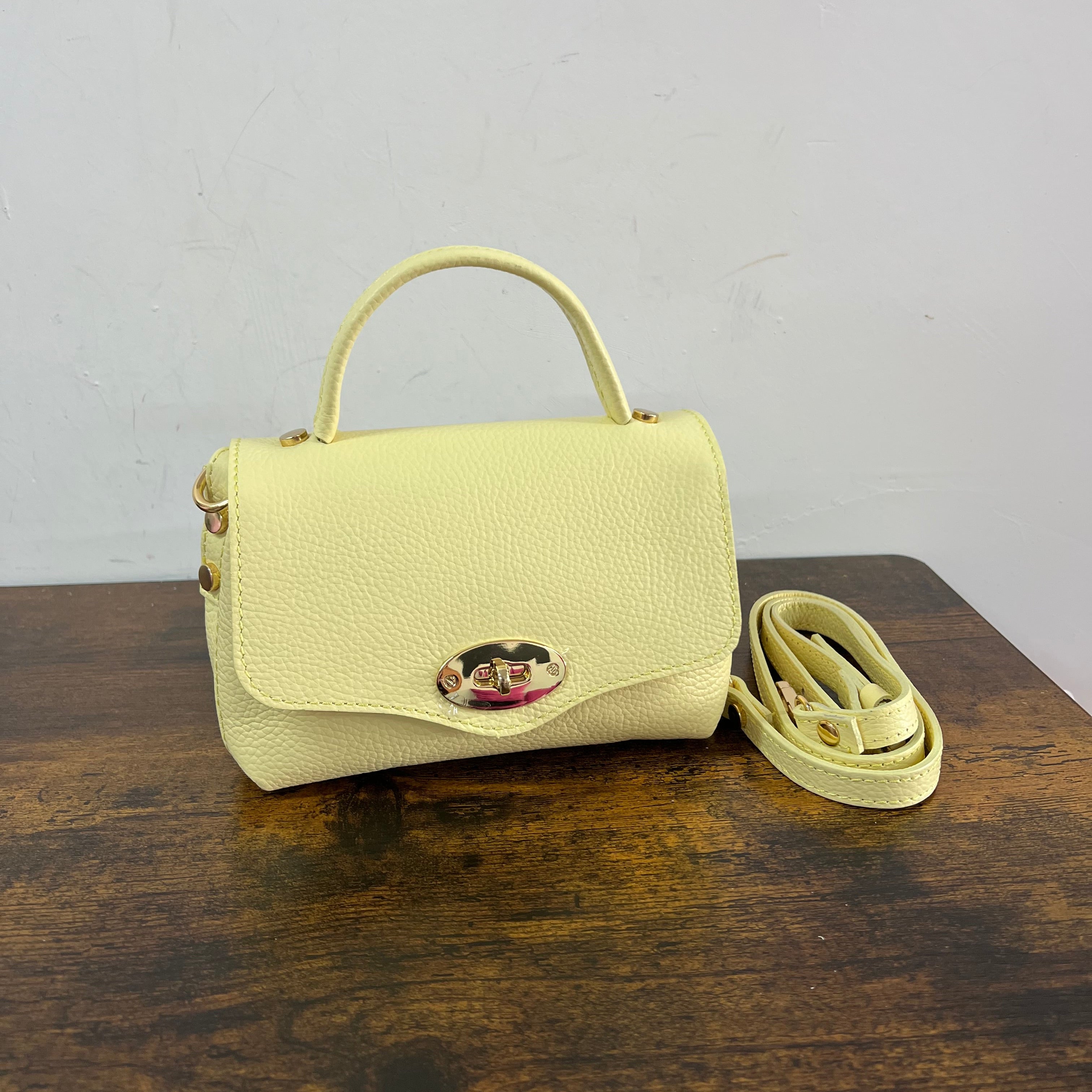 Country bag monocolore z pocket yellow