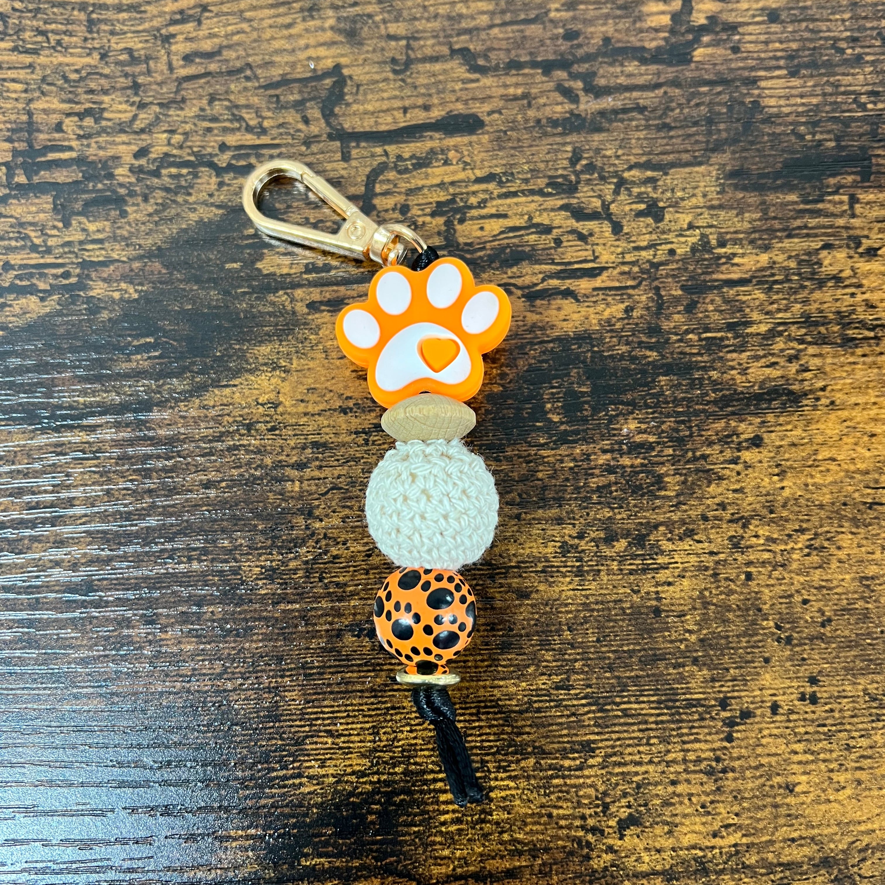 Portachiavi zampa arancio
