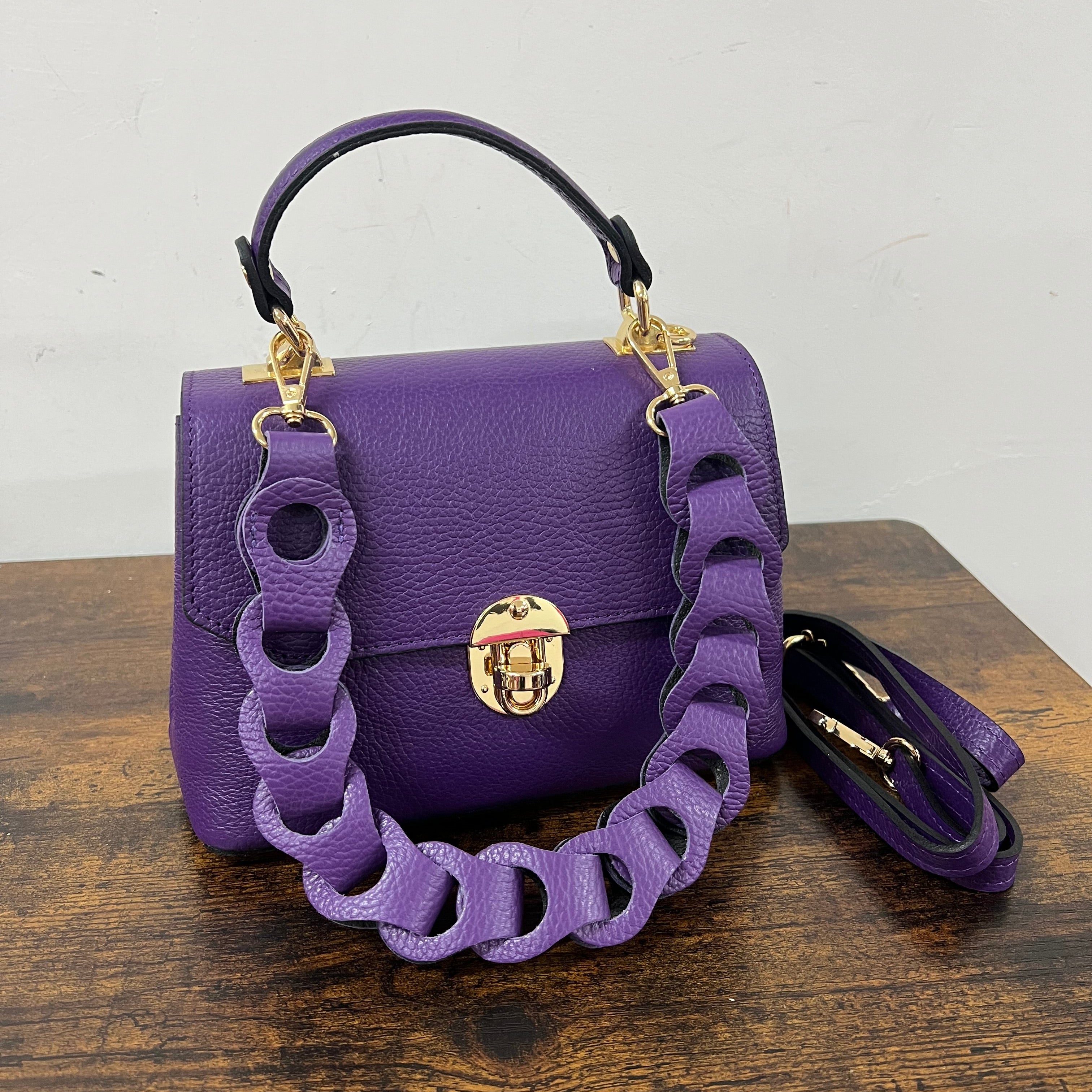 Clarissa mini viola e trac intreccio