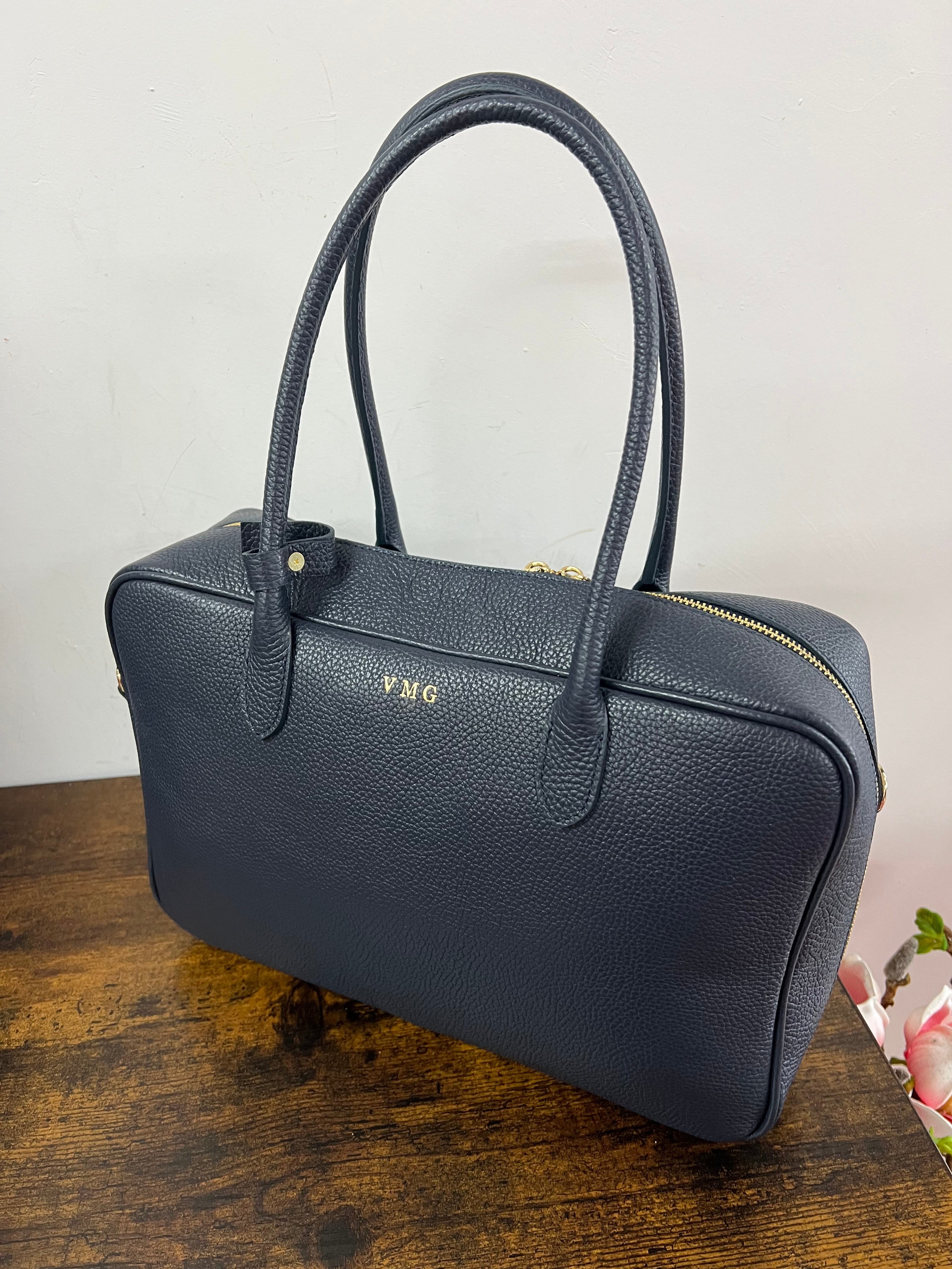 Navy star briefcase