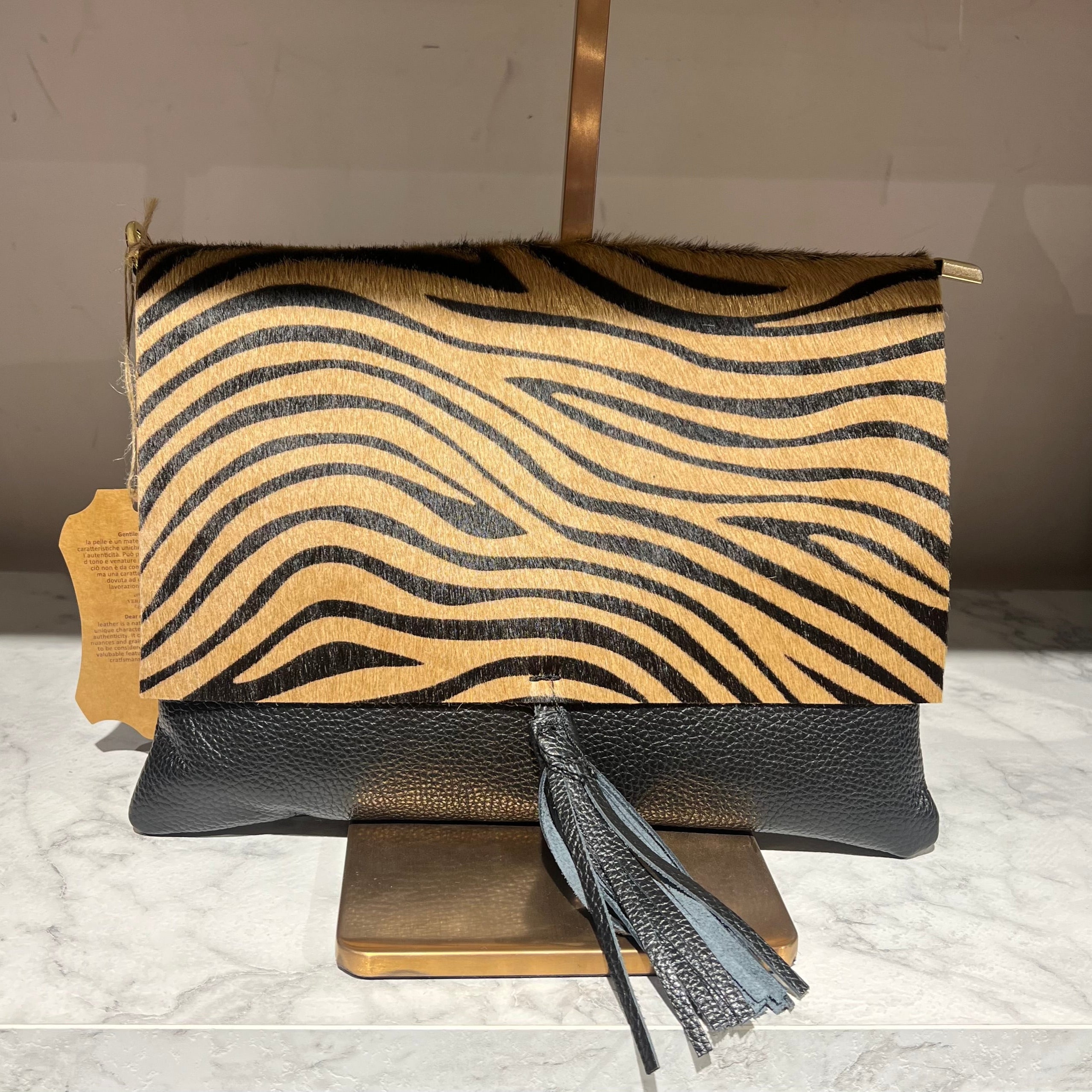 Pochette cavallino zeb marrone