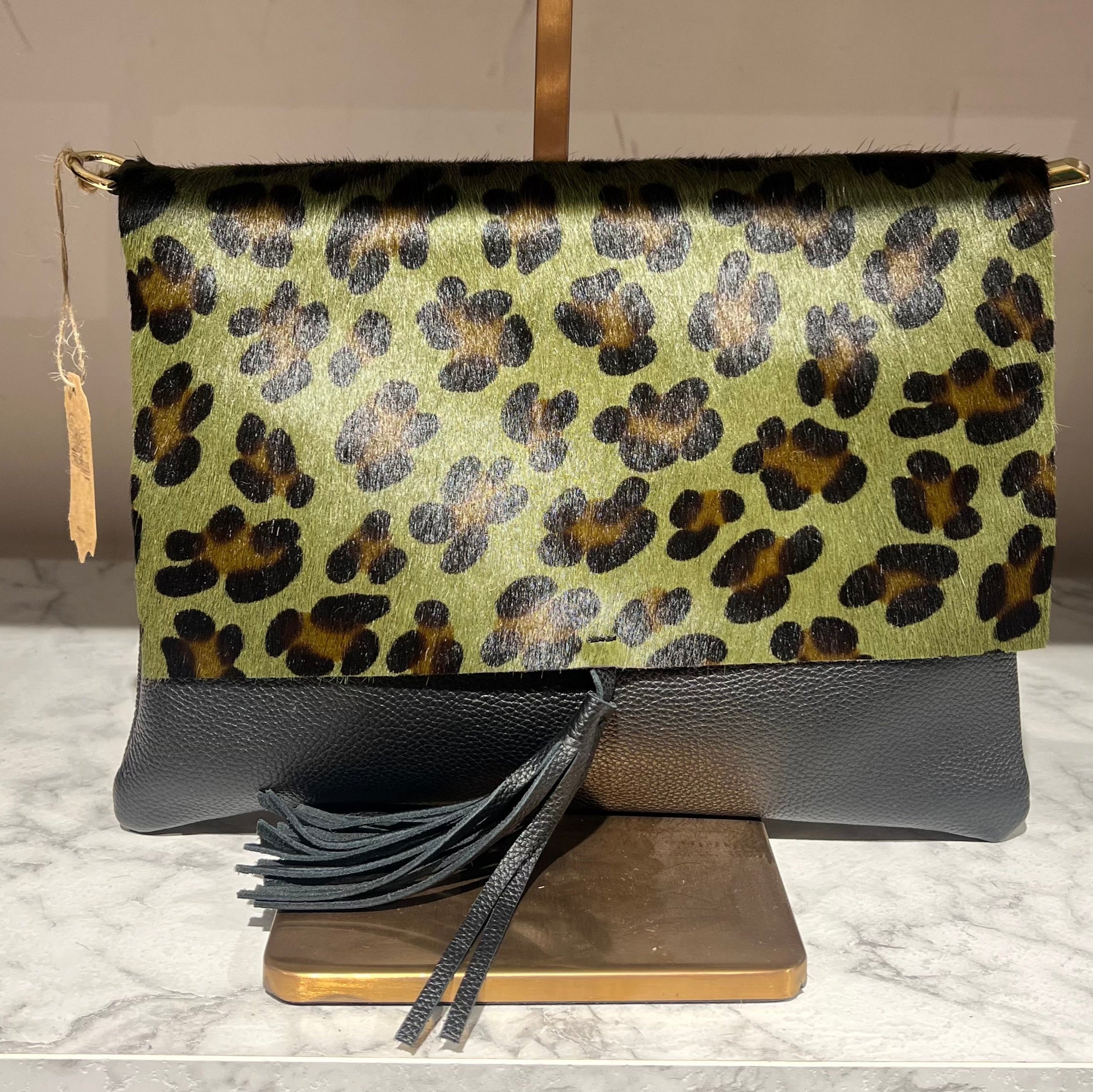 Pochette cavallino mac largo verde
