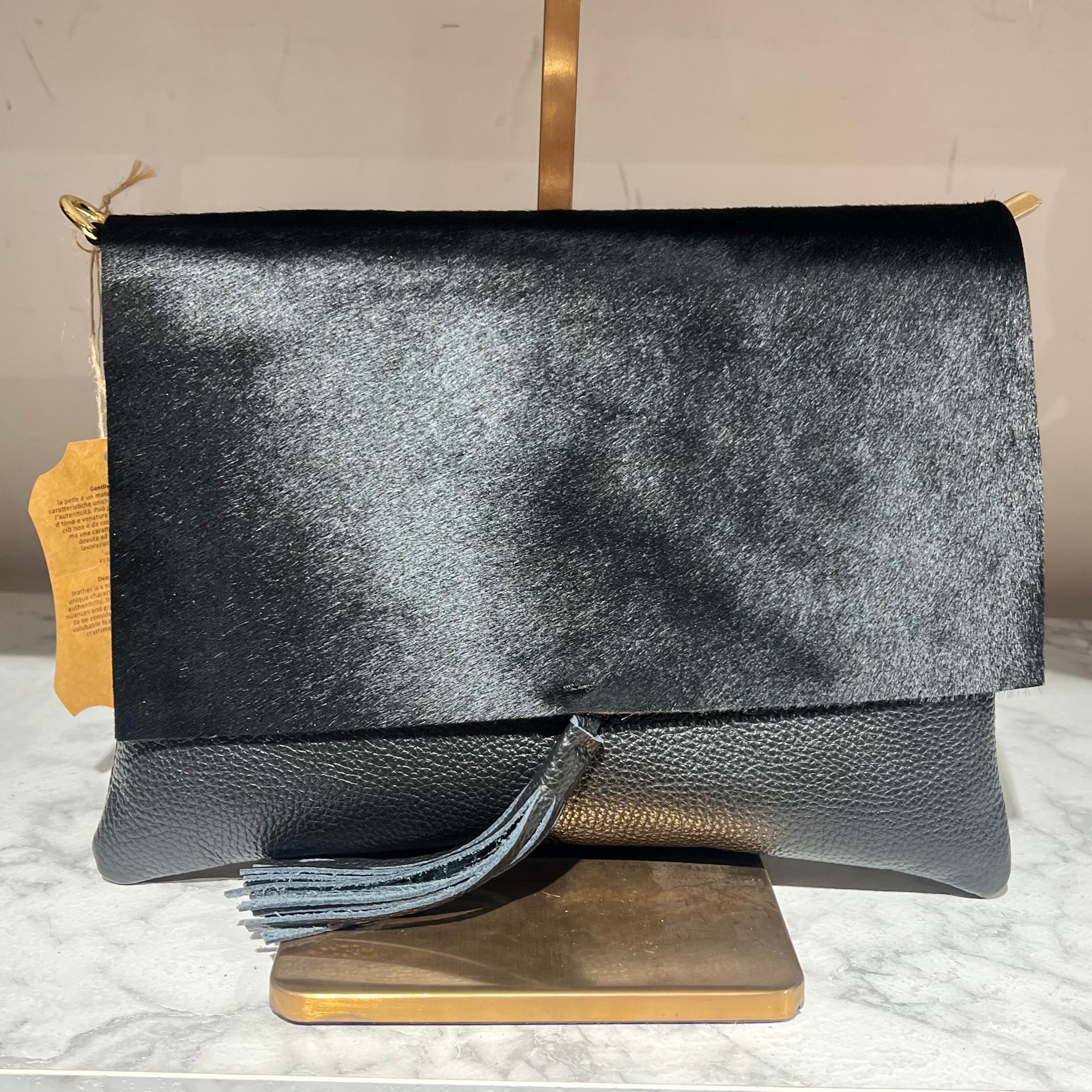 Pochette cavallino total black
