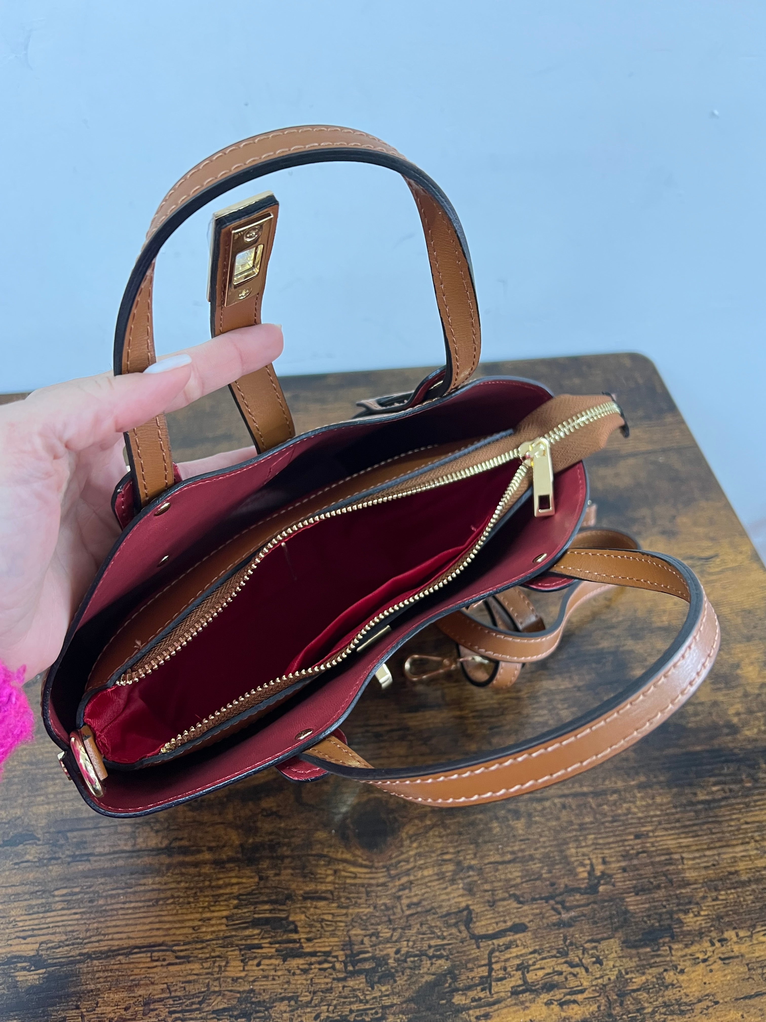 Mini Sally cuoio scuro