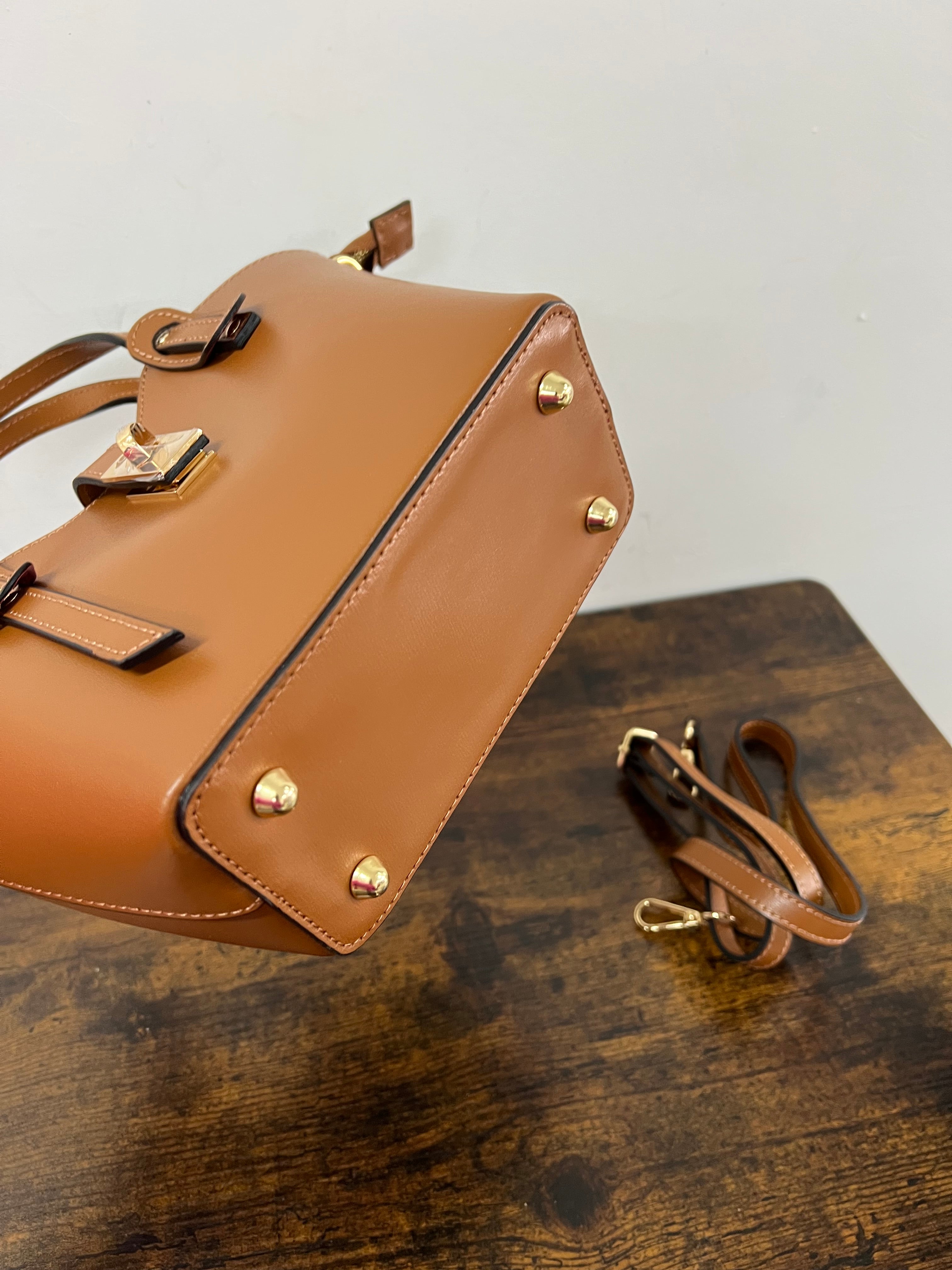 Mini Sally cuoio scuro