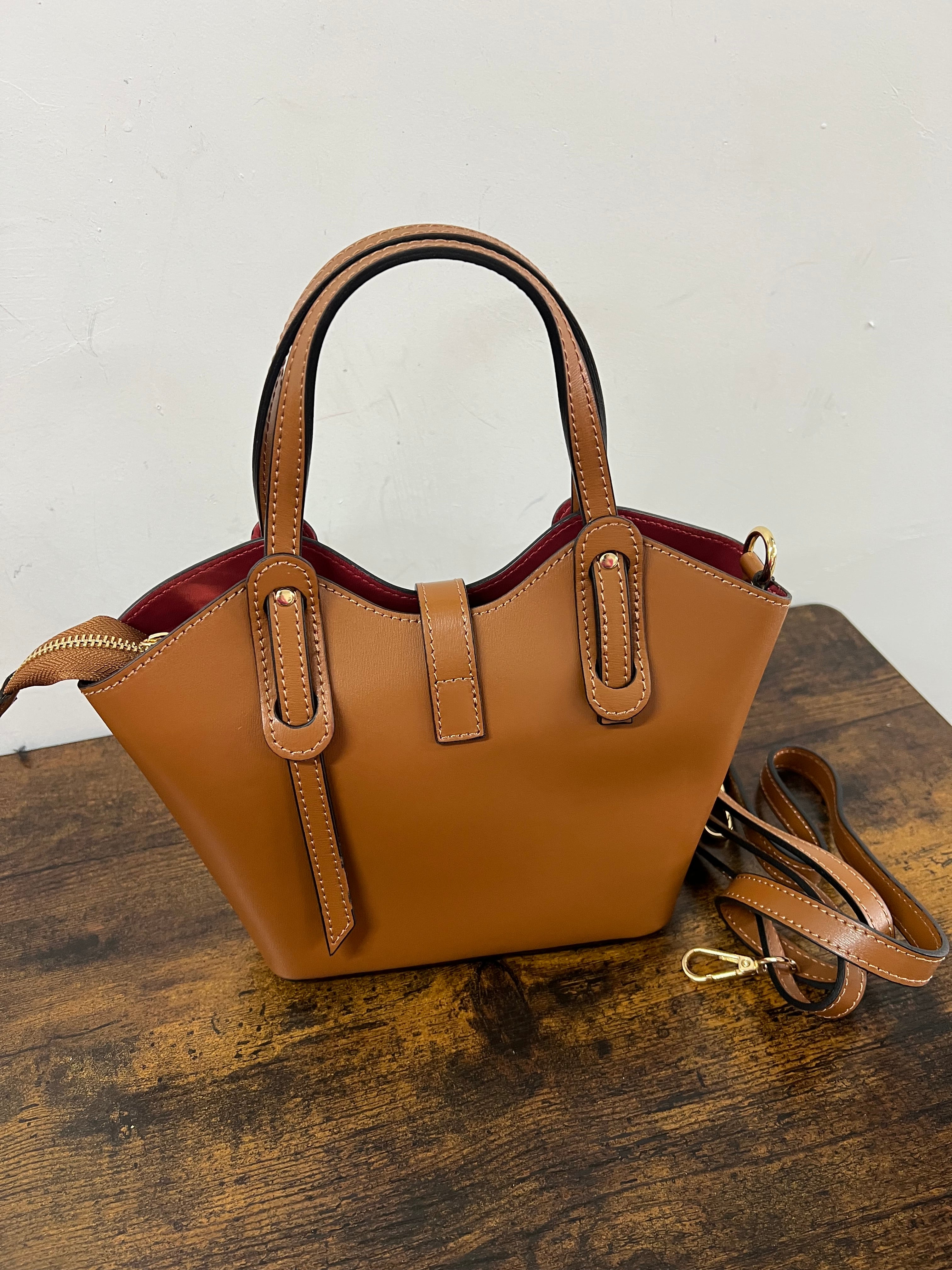 Mini Sally cuoio scuro