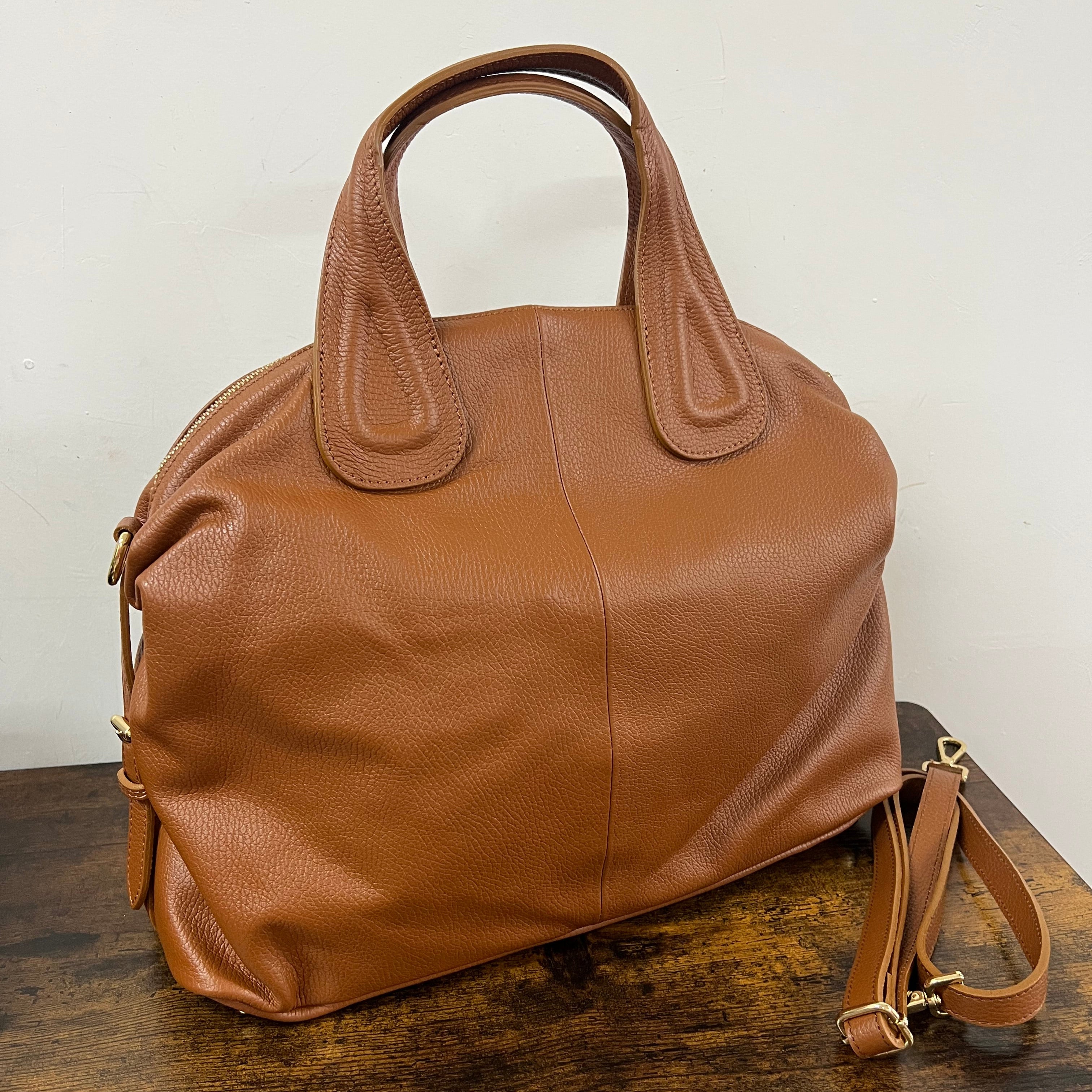 Tote bag Cassandra cuoio scuro