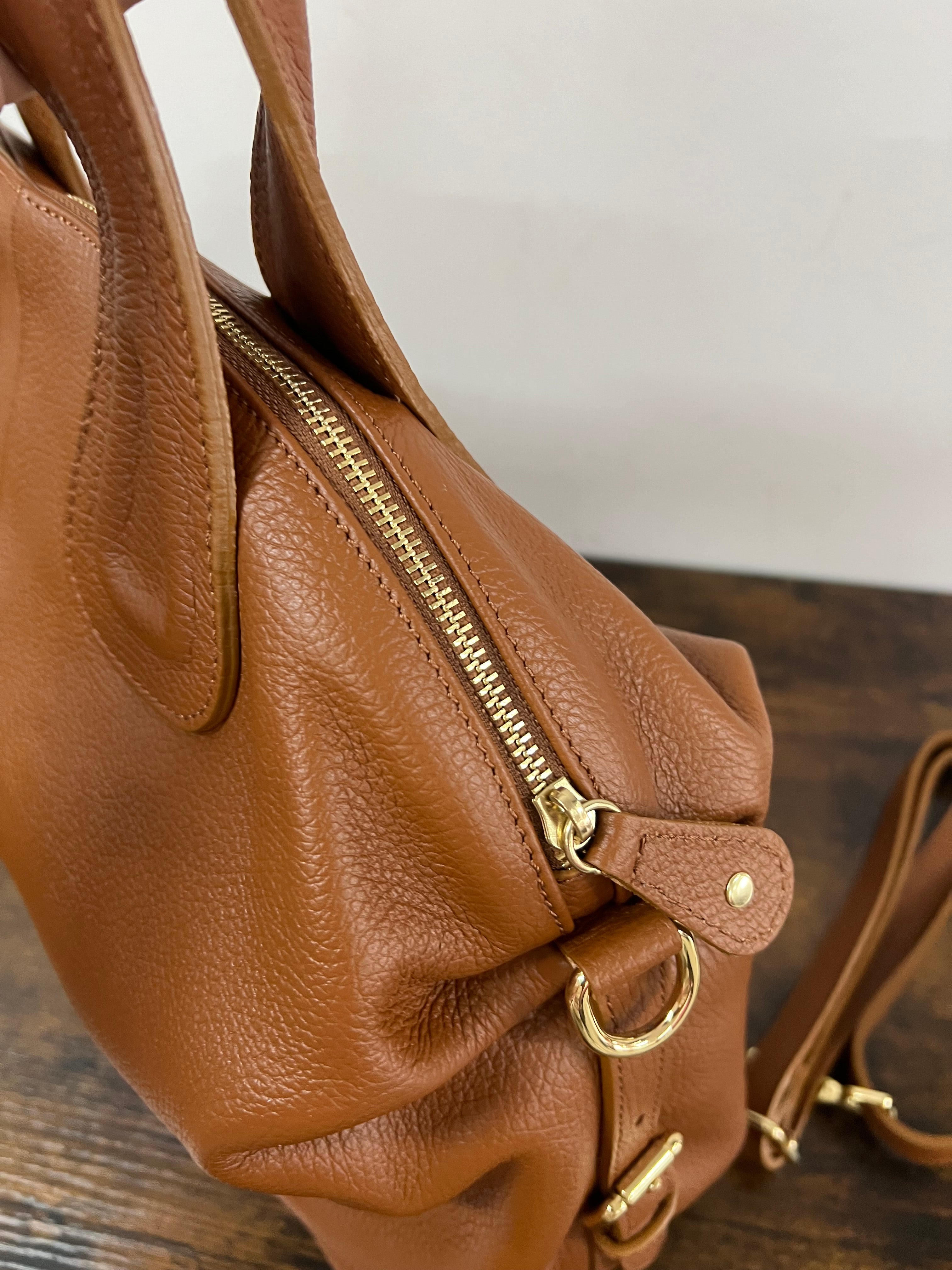 Tote bag Cassandra cuoio scuro