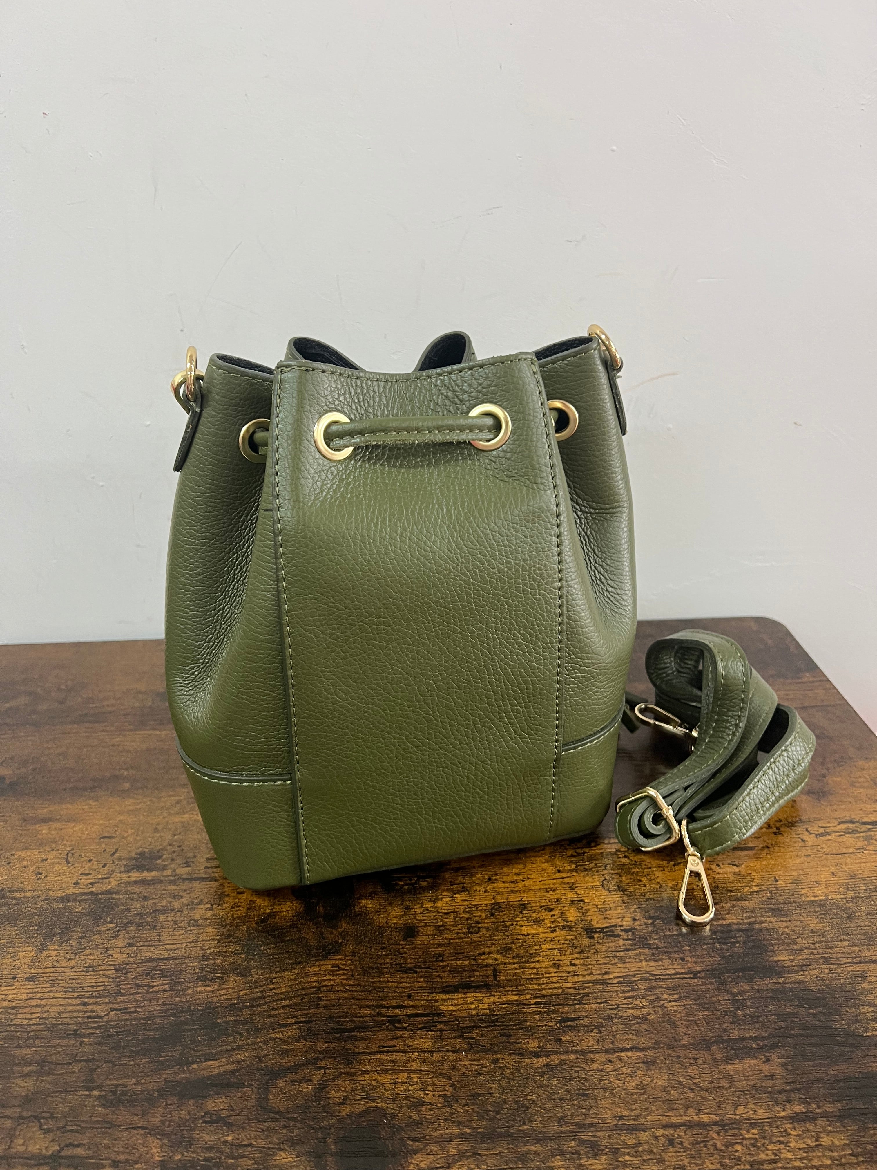 Sacchetto frange mini verde militare