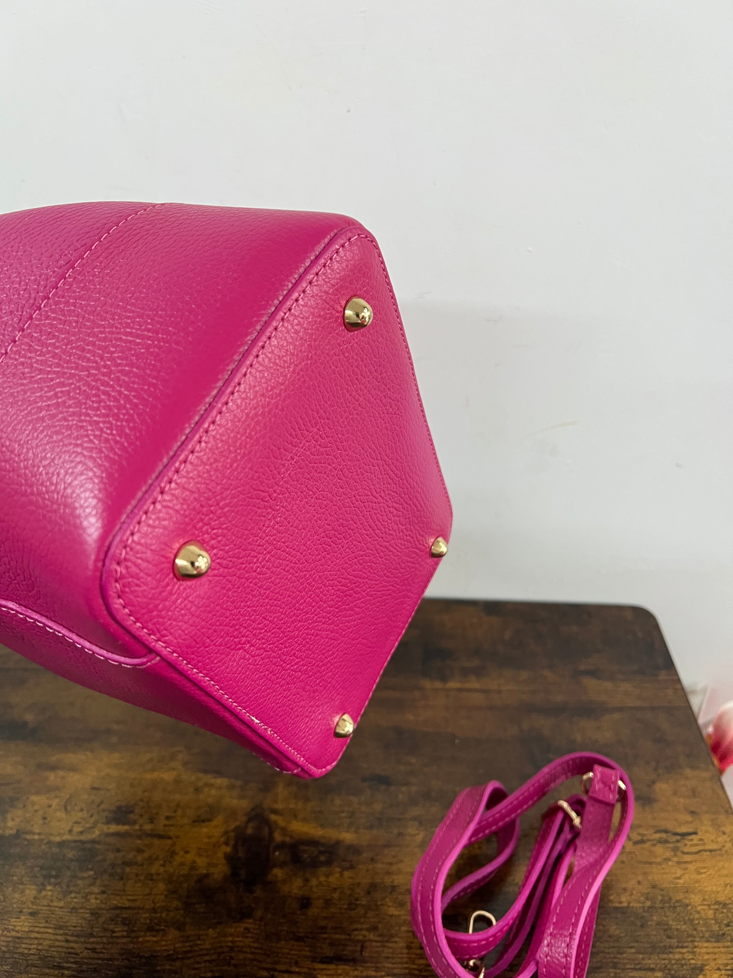 Sacchetto frange maxi fucsia