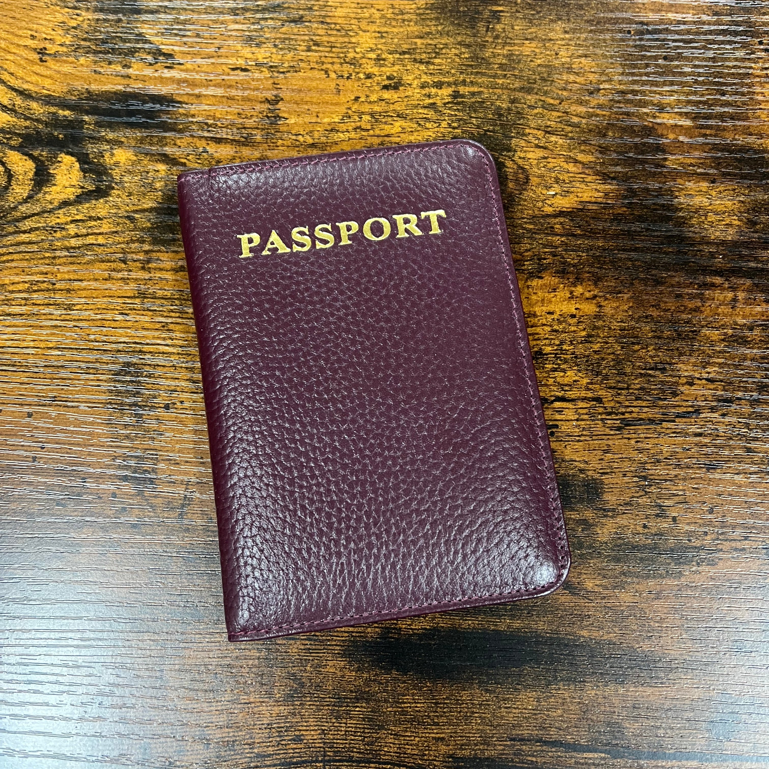 Porta passaporto bordeaux