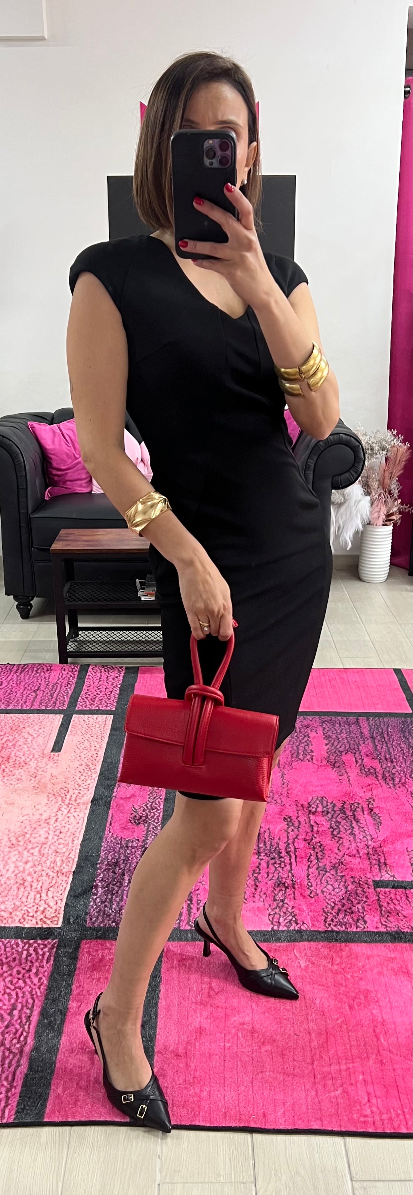 Pochette nodo rosso