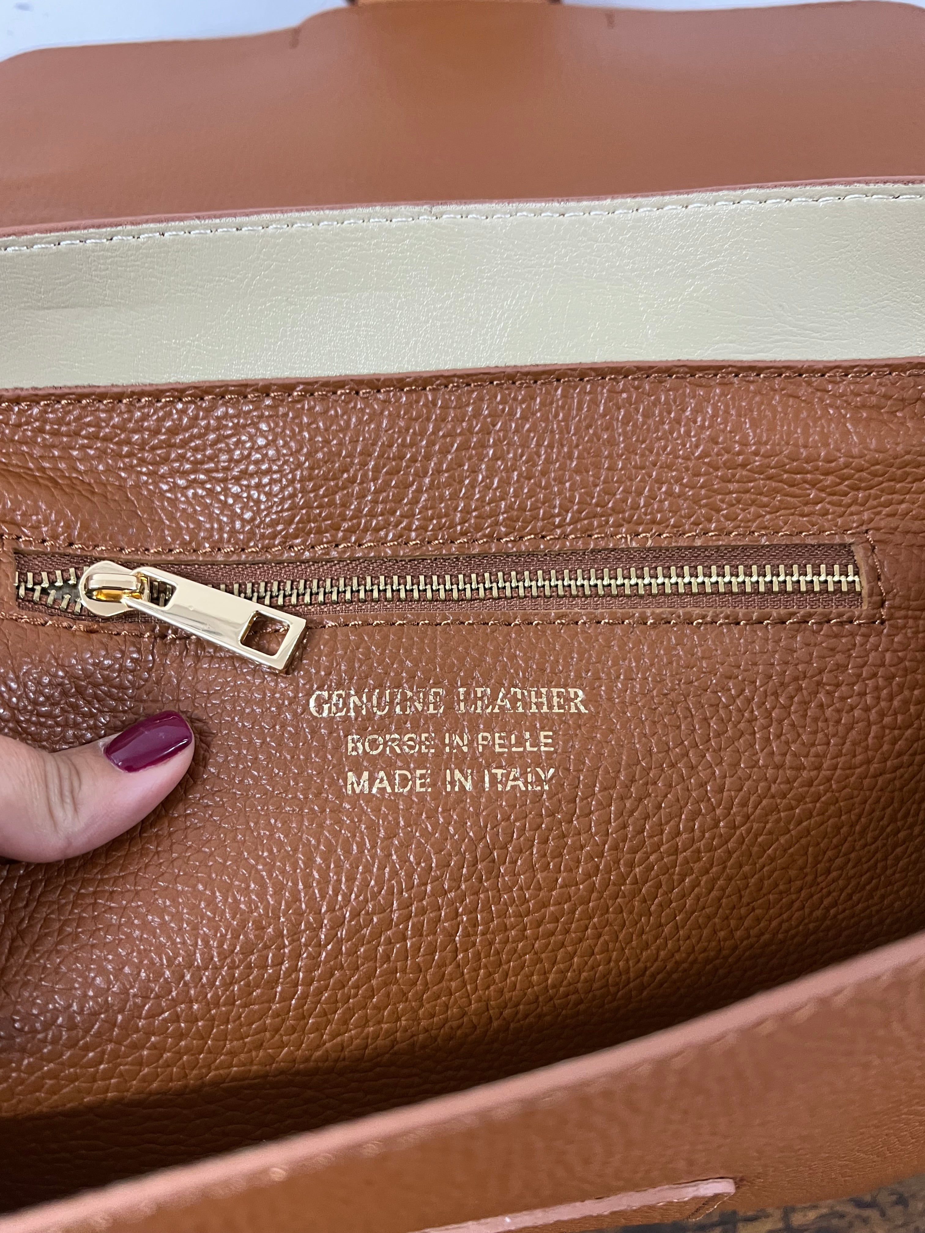 Emily maxi cuoio scuro