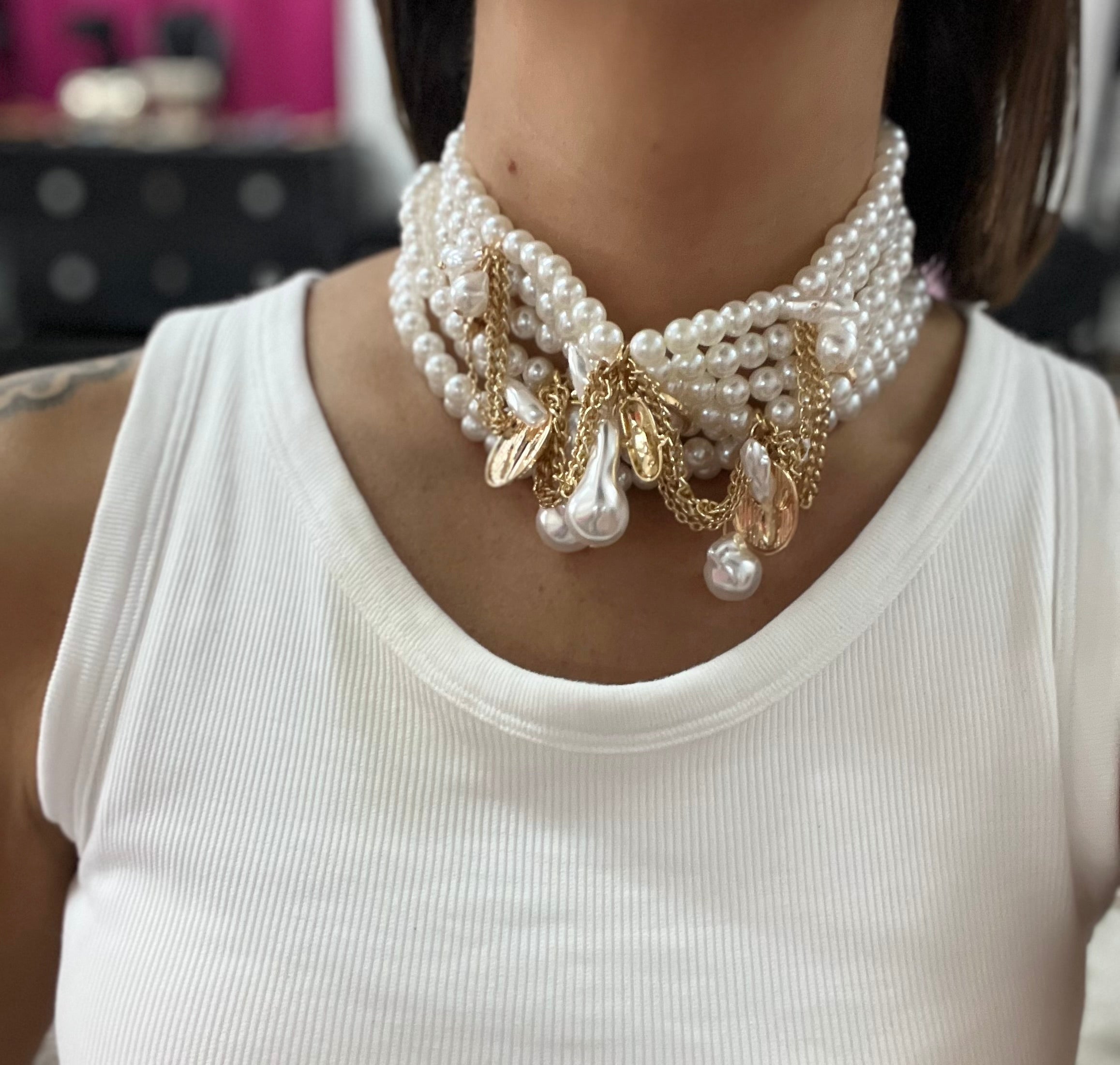 Chocker perle marbella