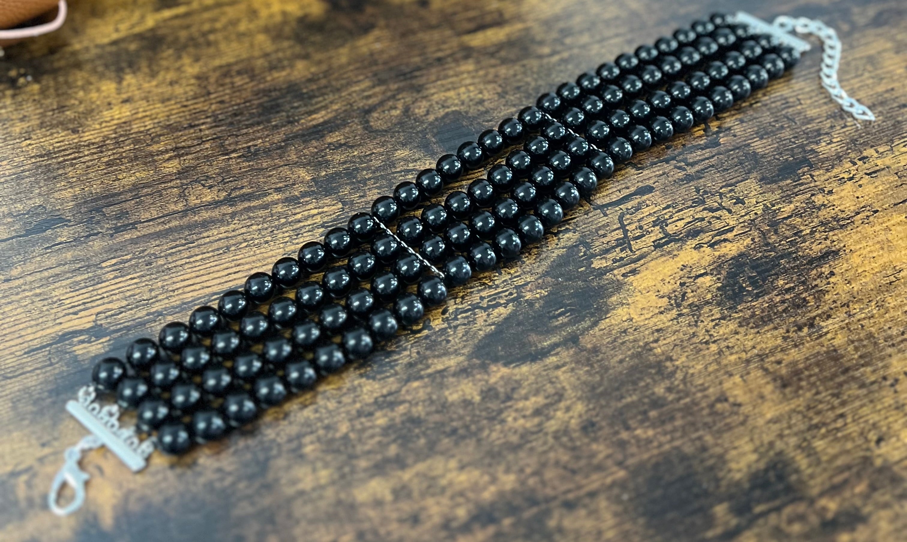 Chocker perle nero