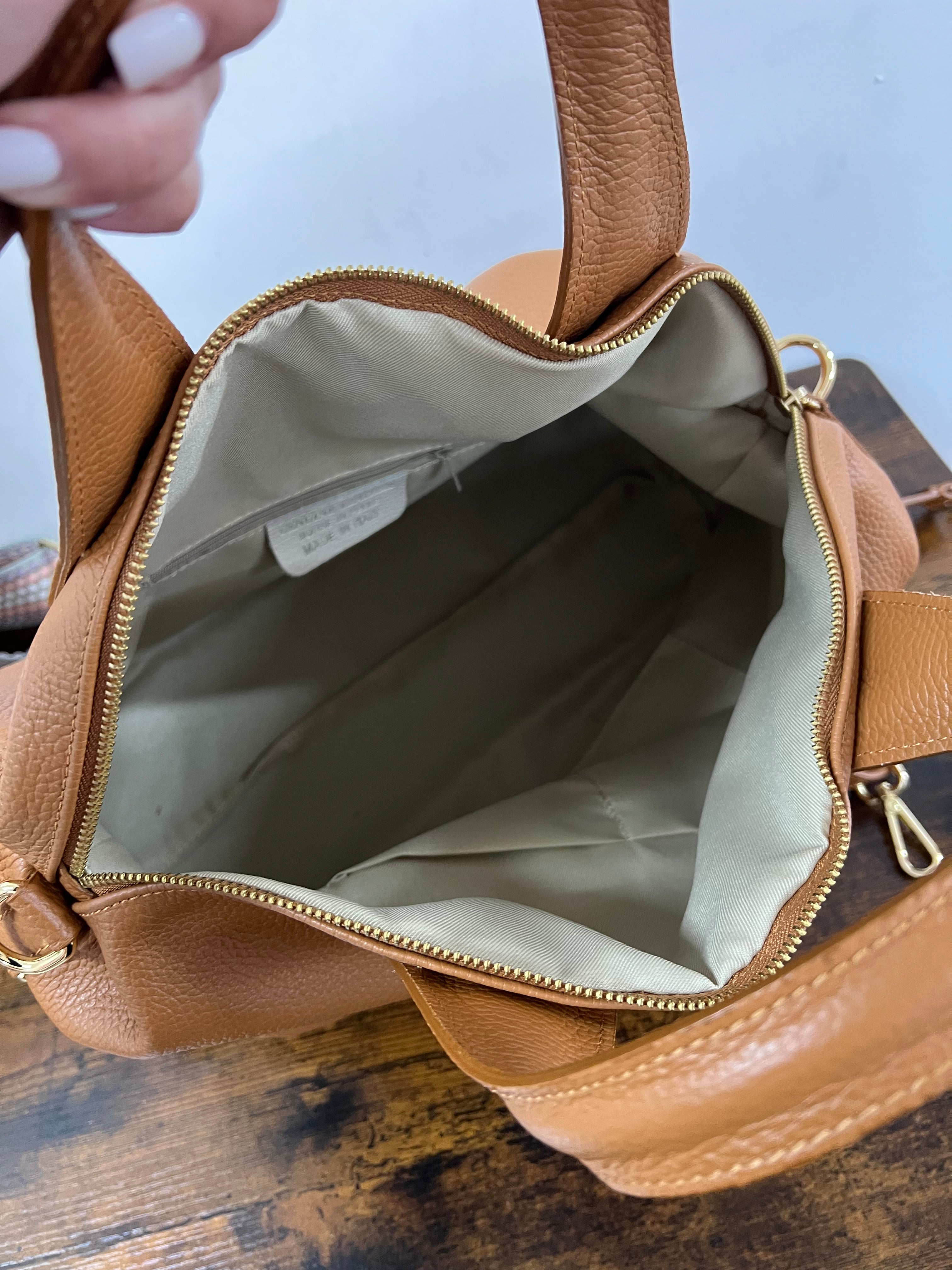 Tote bag Cassandra cuoio chiaro