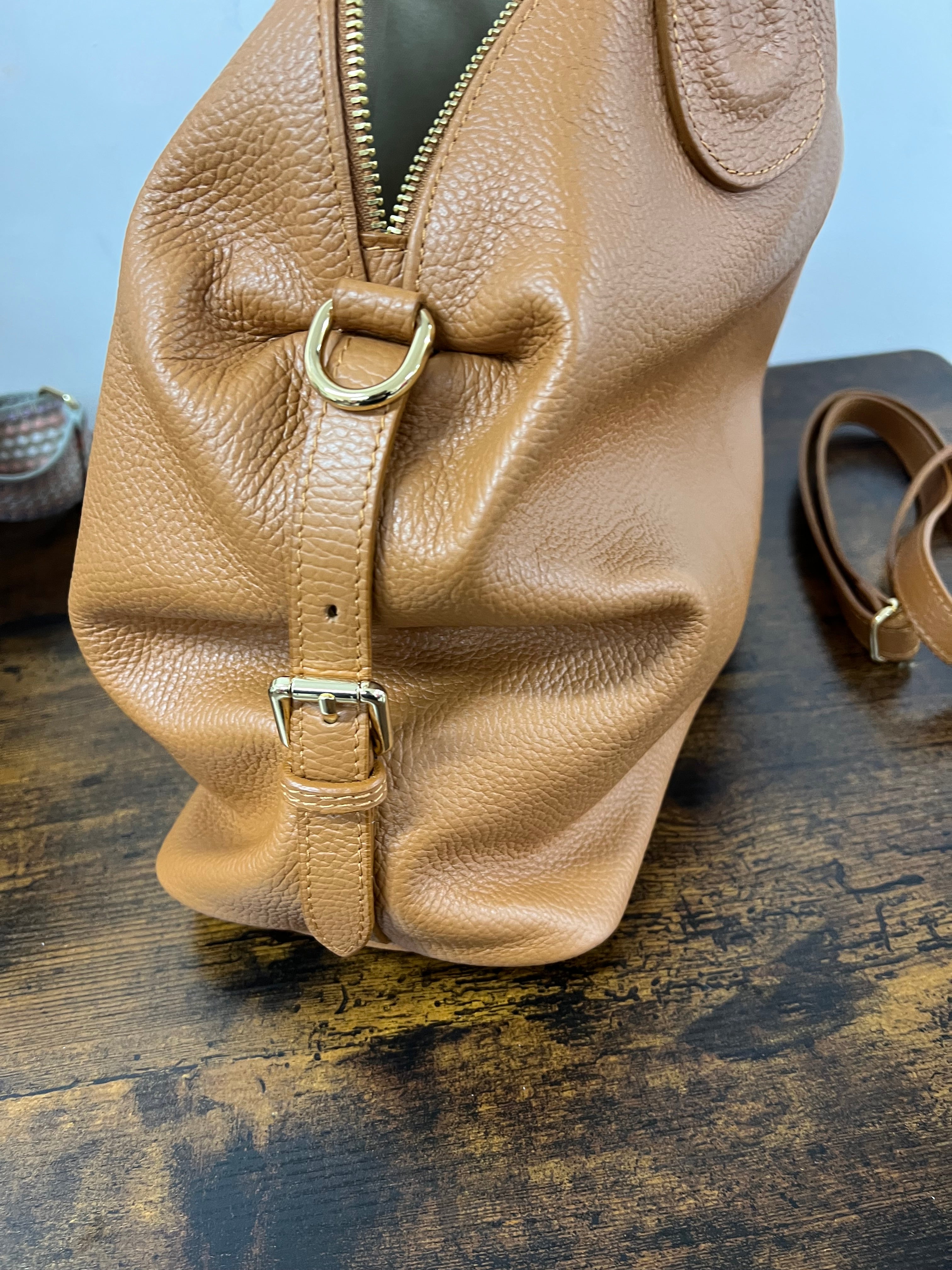Tote bag Cassandra cuoio chiaro
