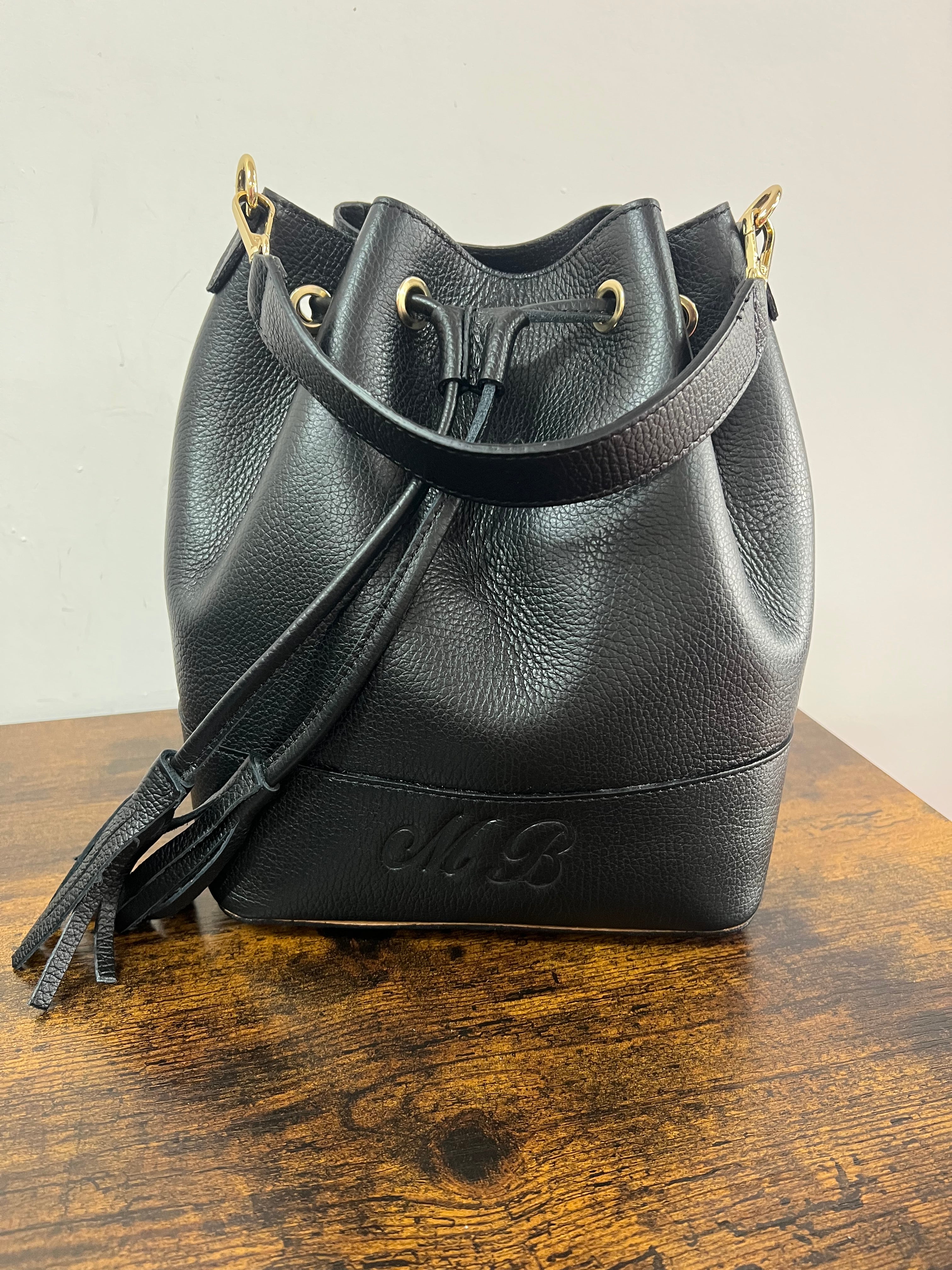 Sacchetto frange maxi nero
