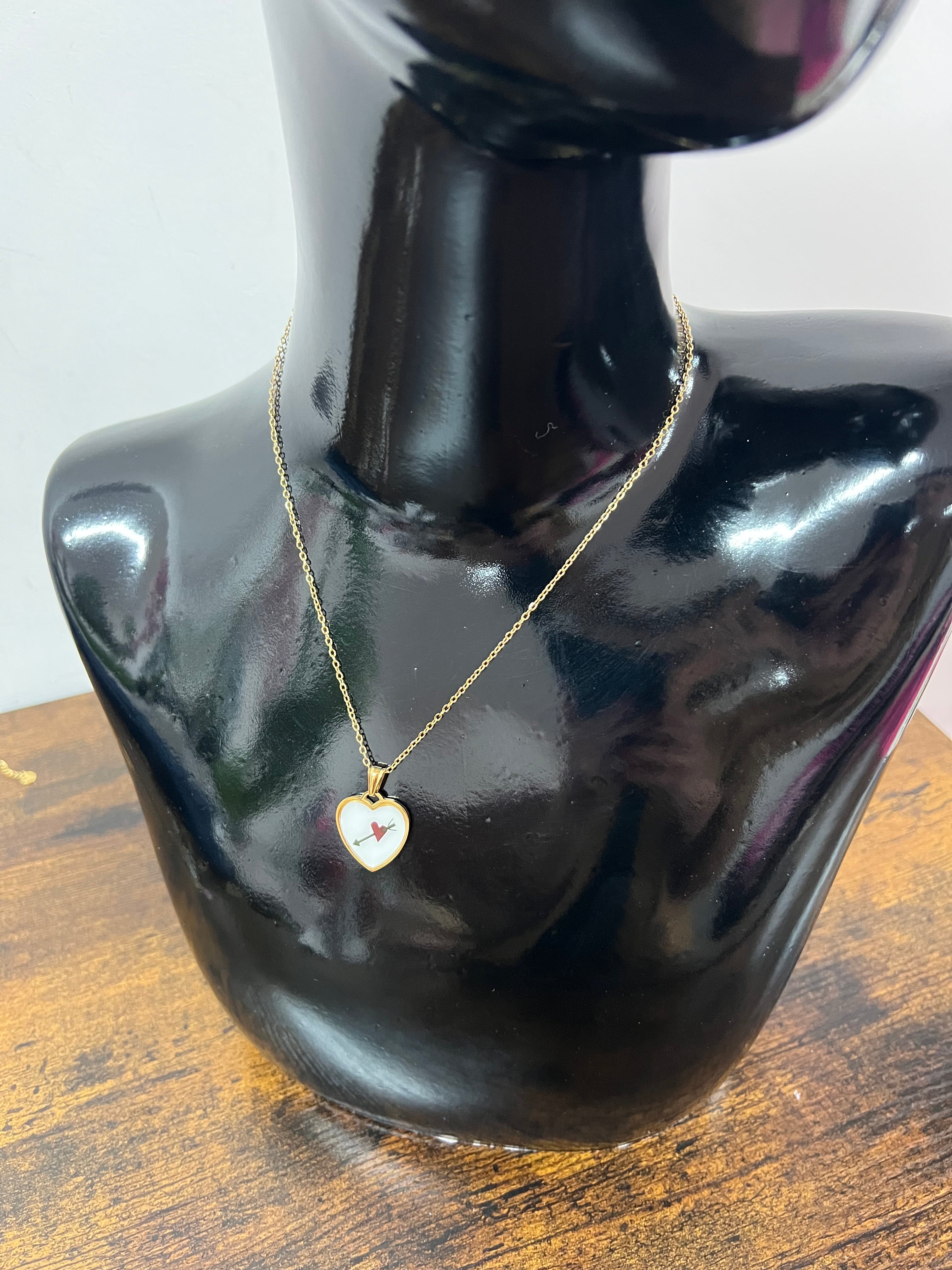 Cupid medallion necklace