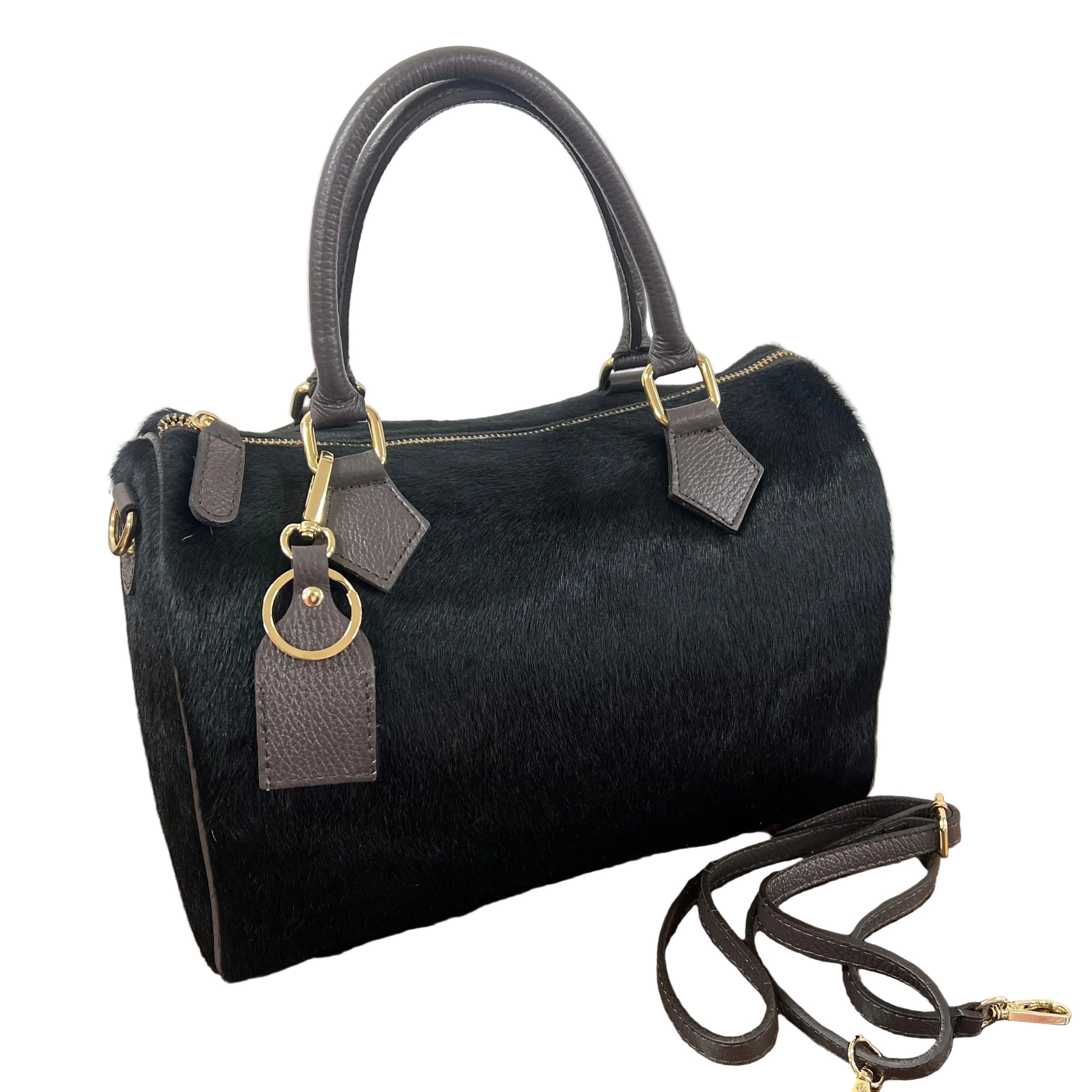 Bauletto maxi cavallino total black