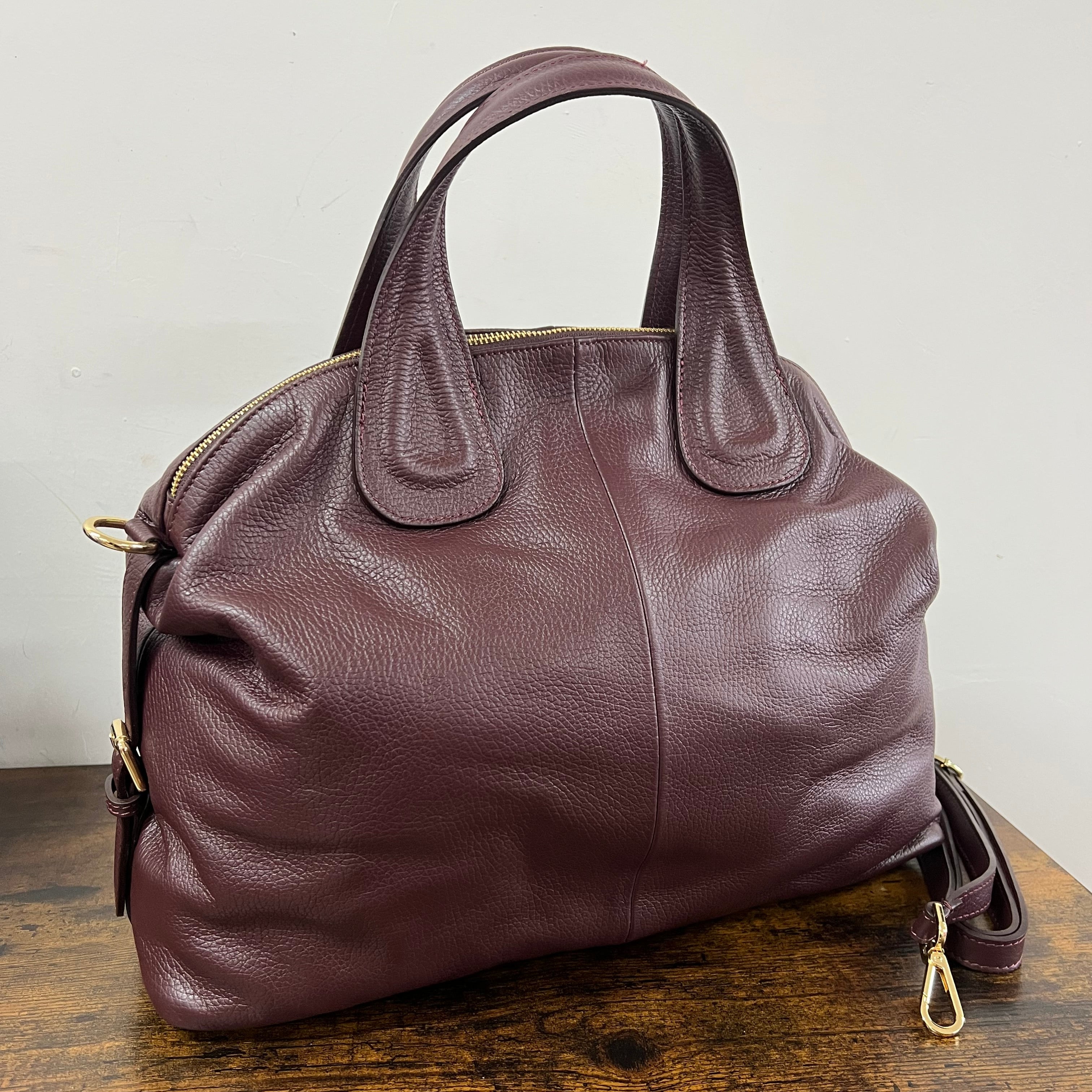 Tote bag Cassandra bordeaux