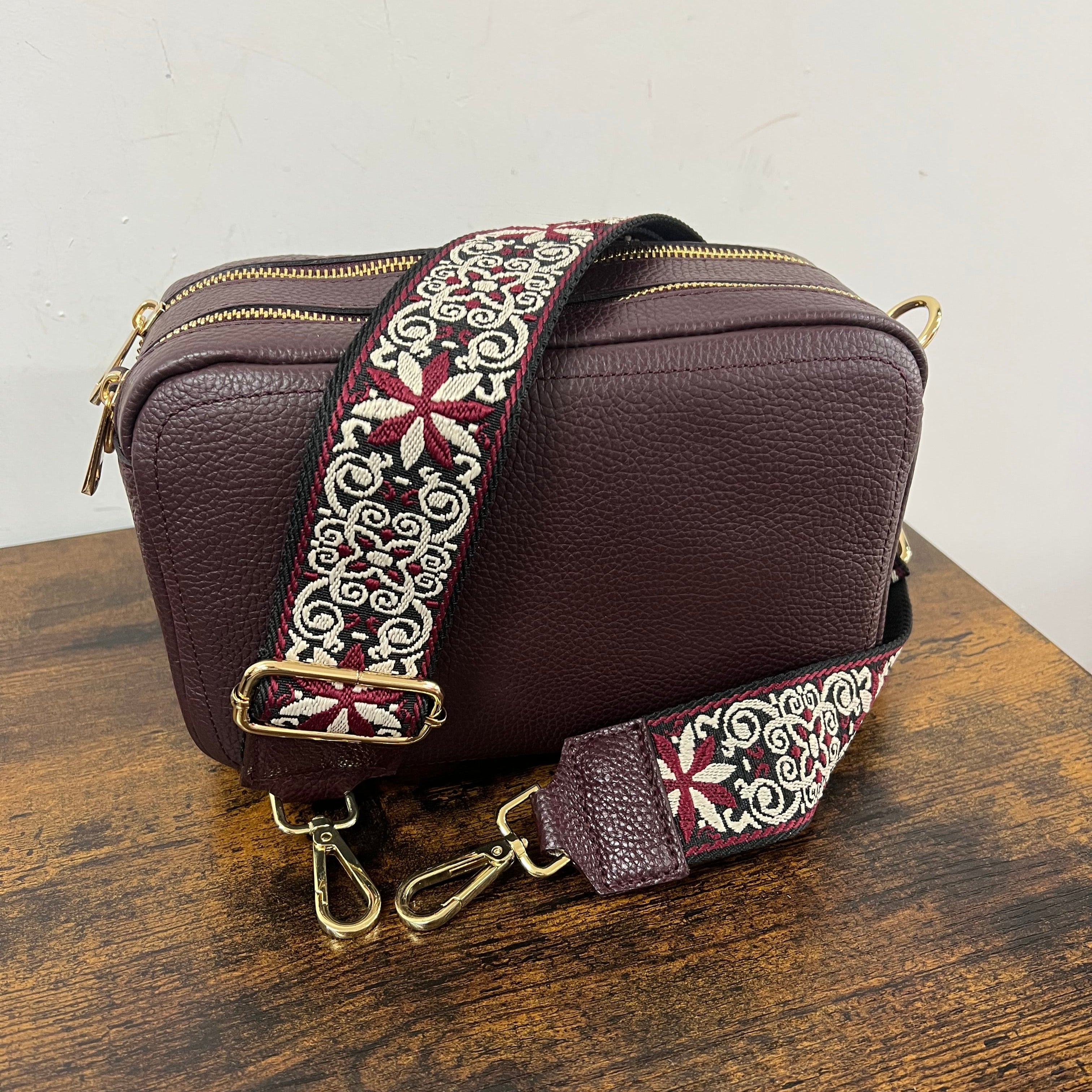 Tracolla gelso bordeaux