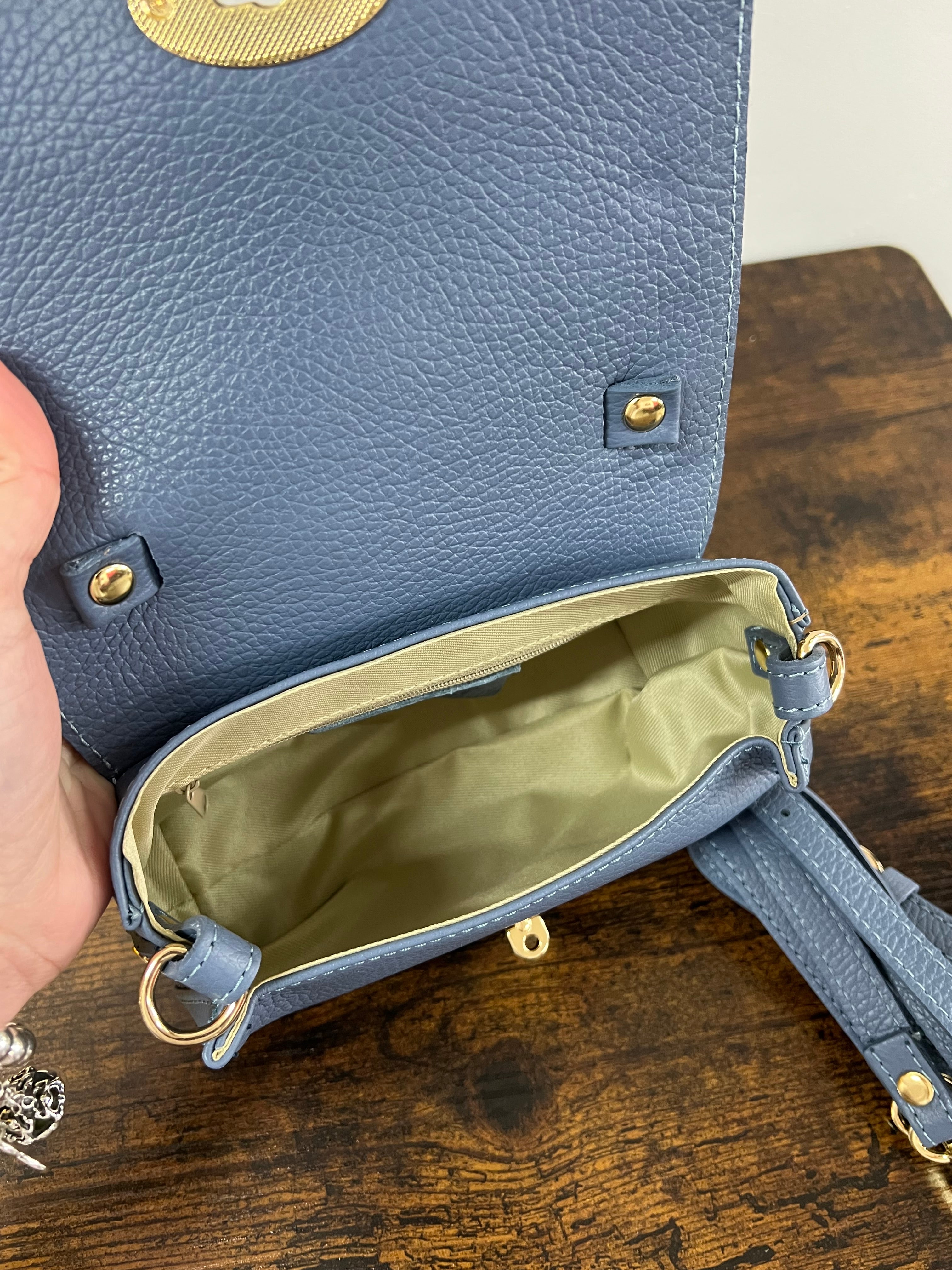 Country bag monocolore z pocket avio