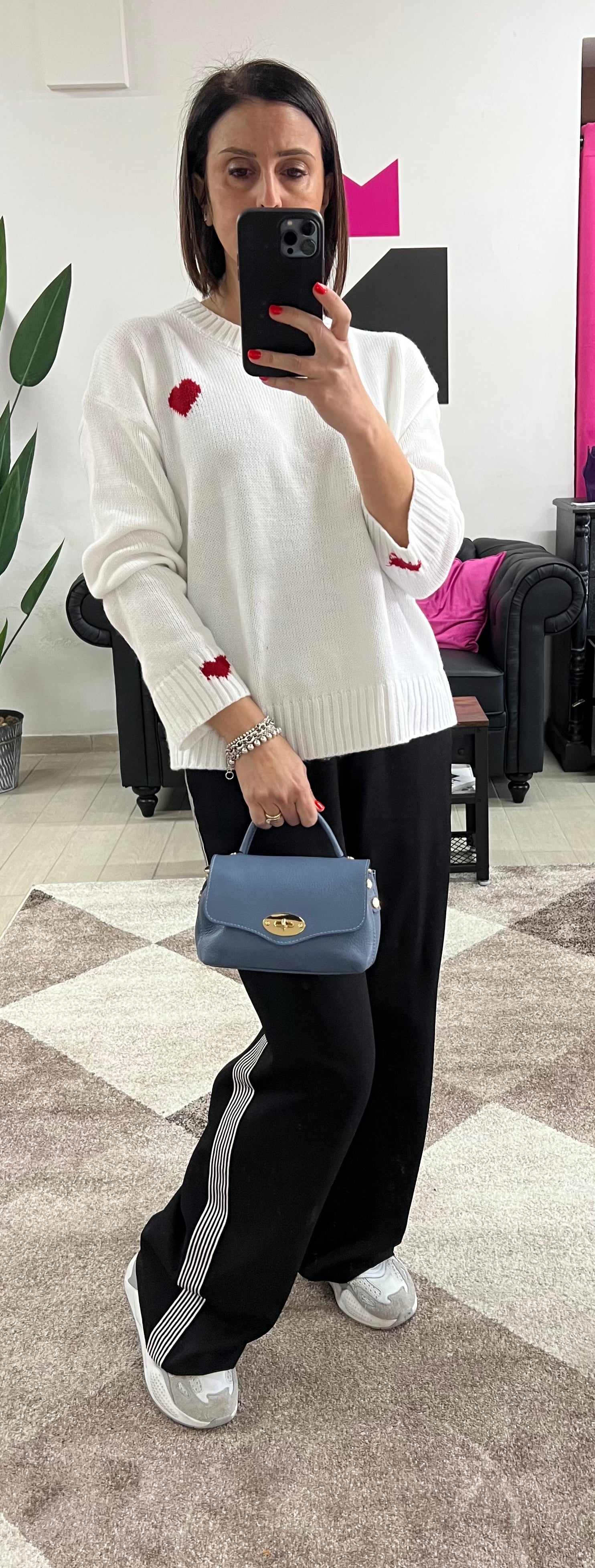 Country bag monocolore z pocket avio