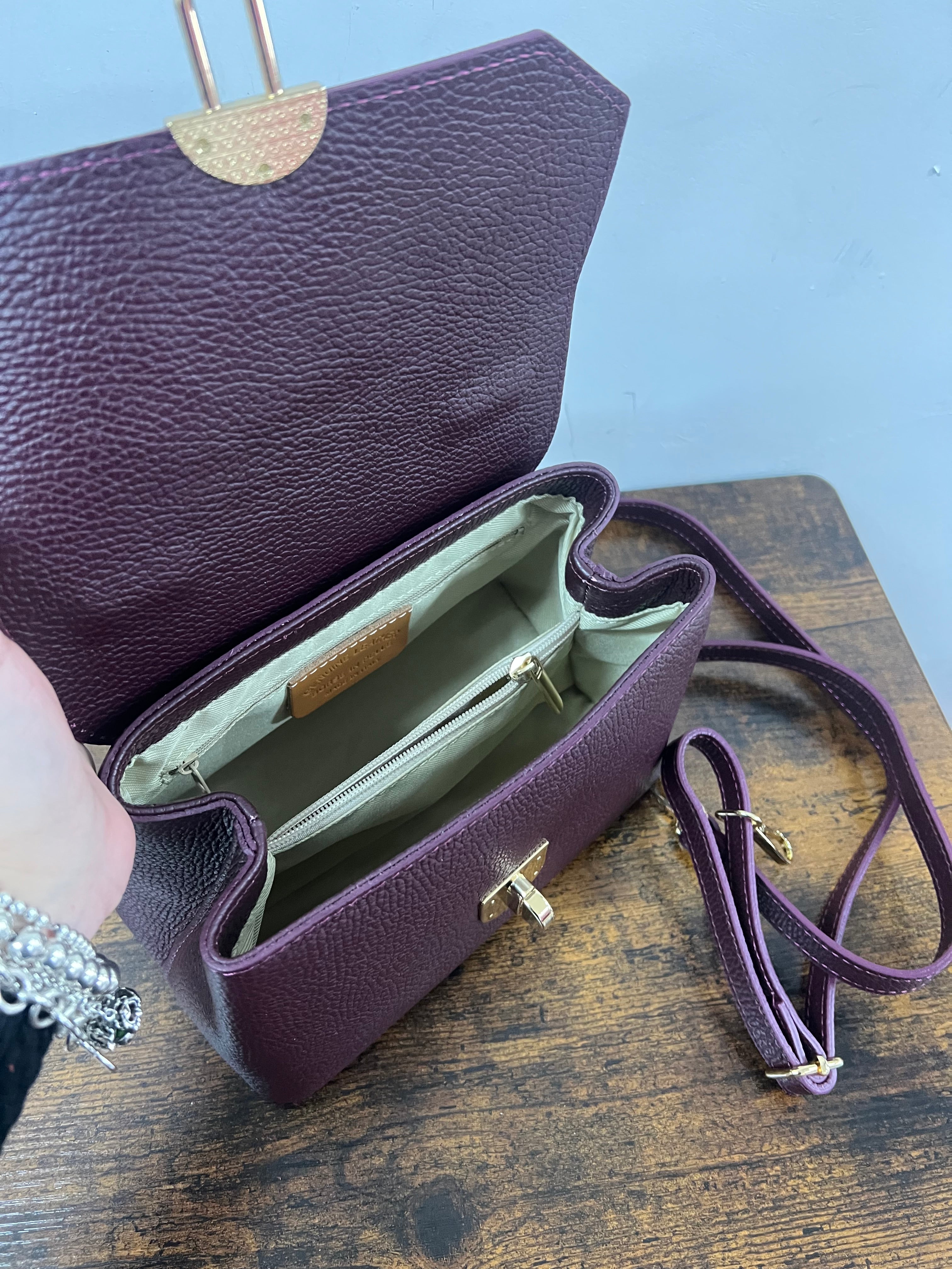 Clarissa mini bordeaux