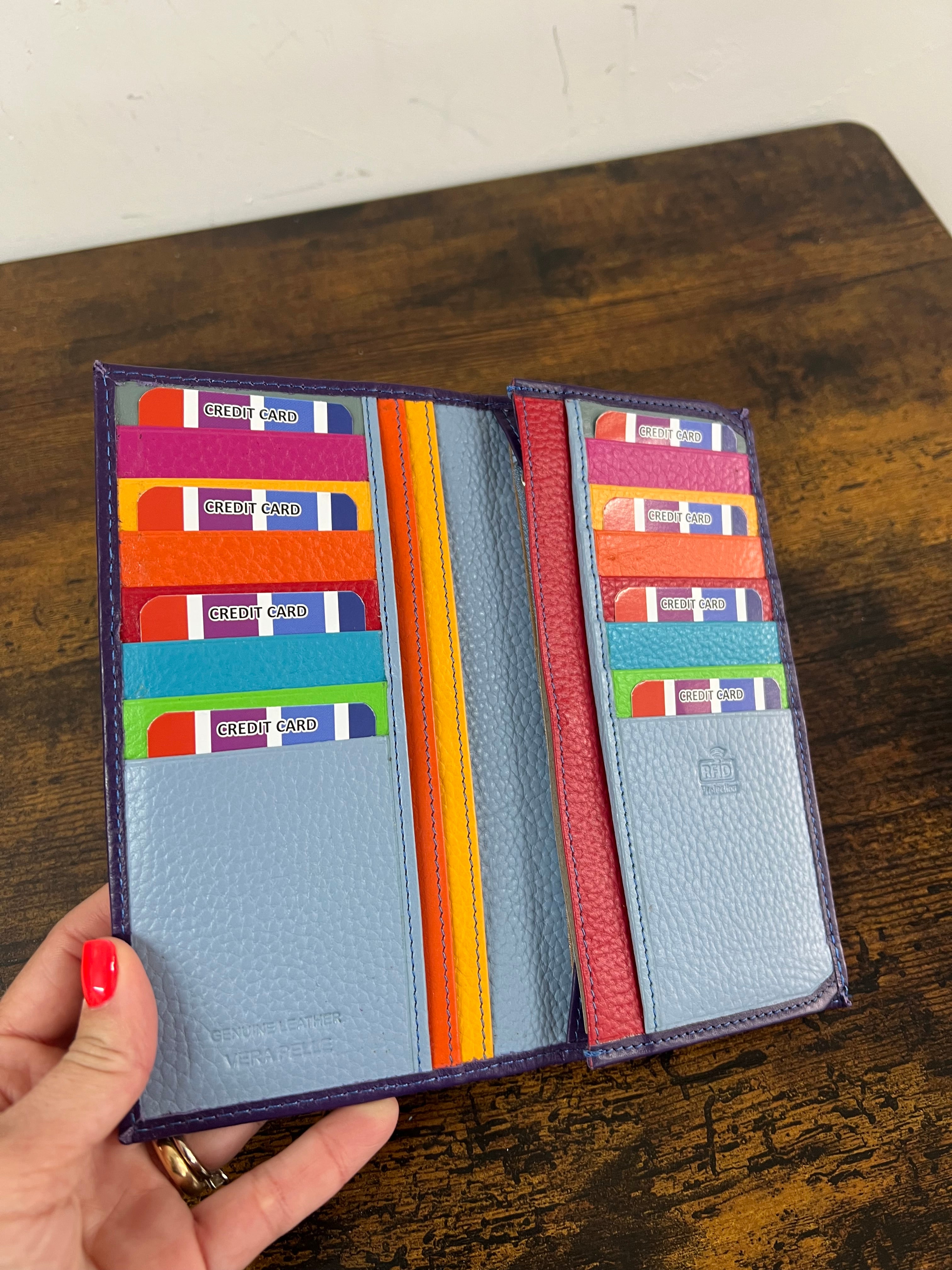 Portacarte big open viola