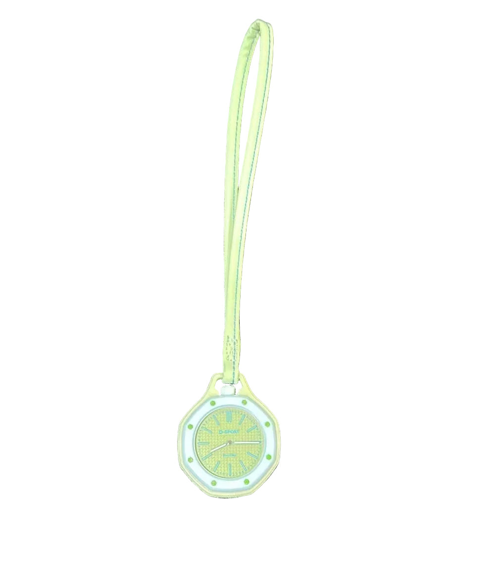 clock charmes light green