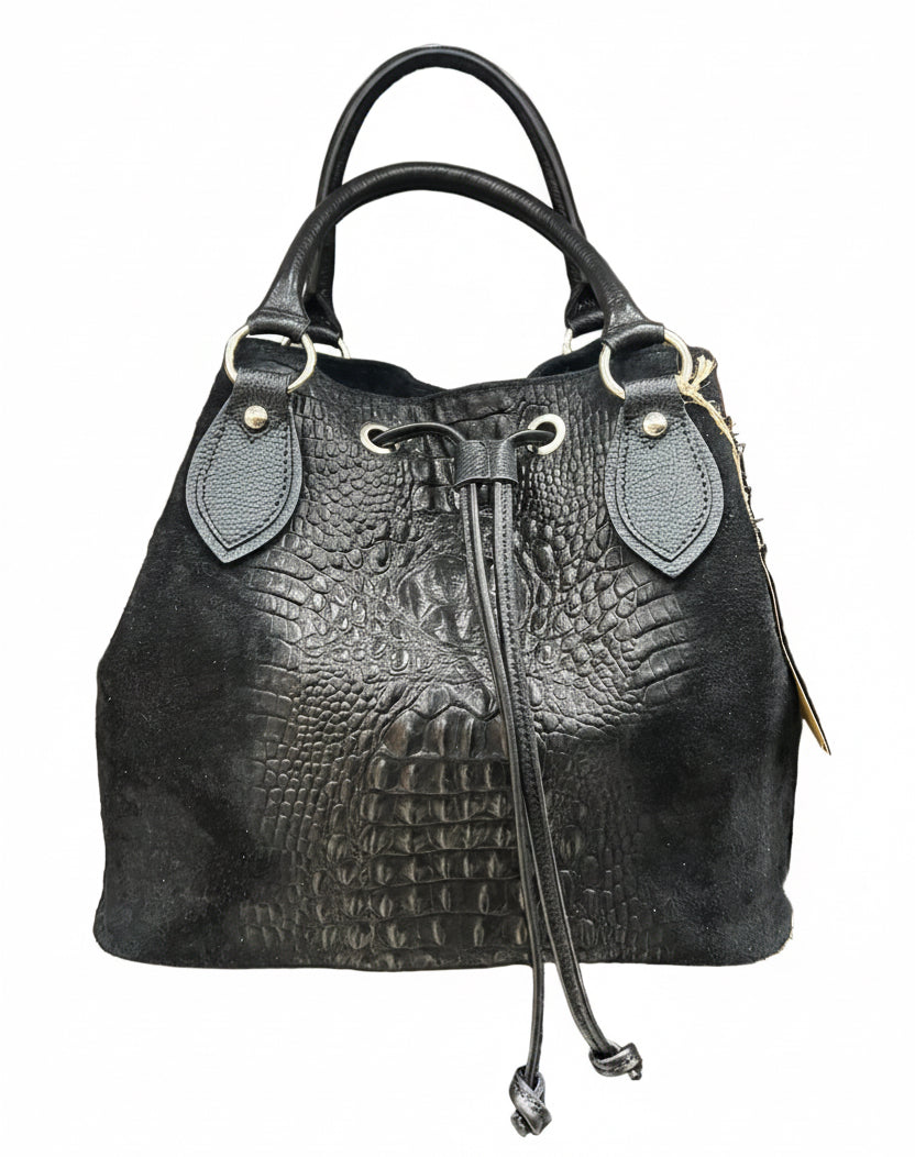 Sacca croco nero