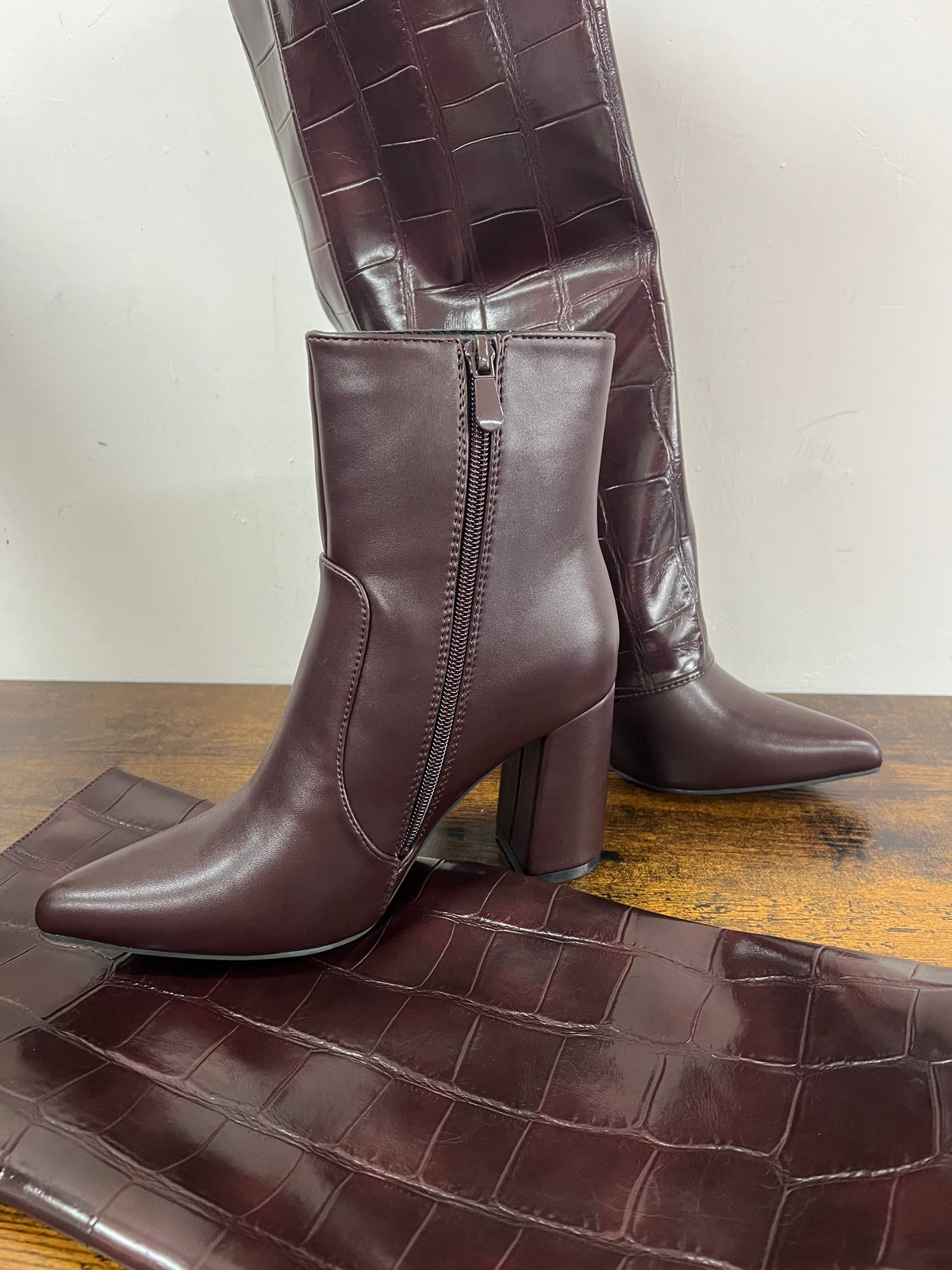 Stivale cocco double burgundy