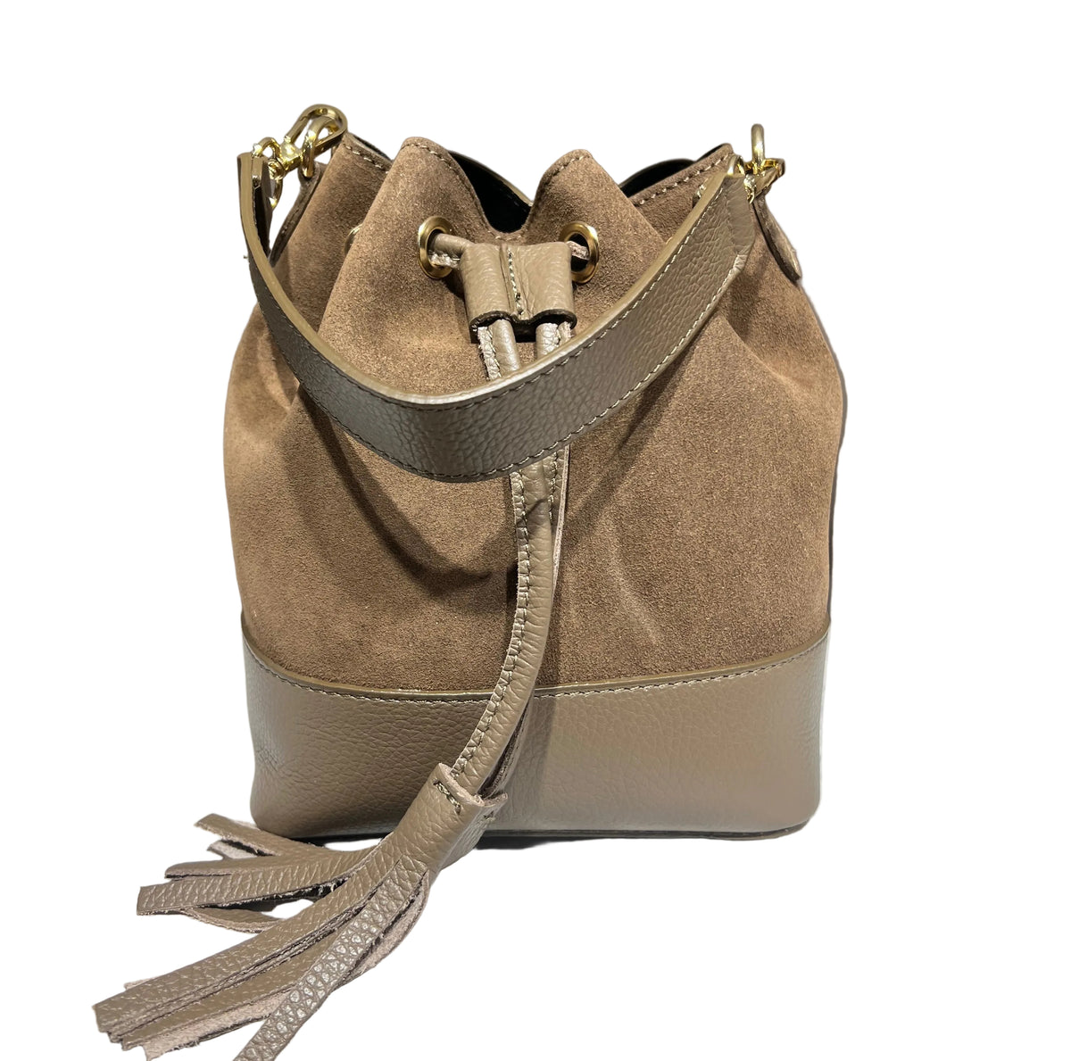 Sacchetto mini frange suede