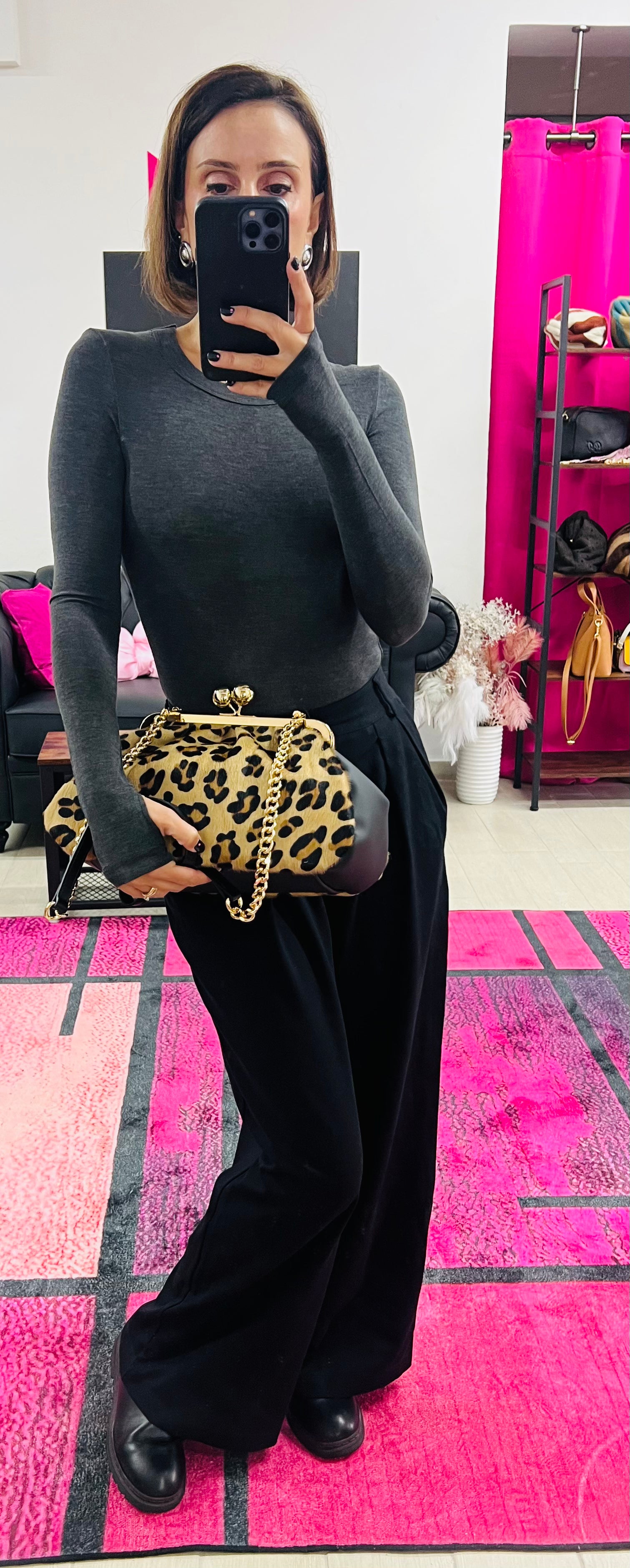 Mega clutch cavallino mac largo
