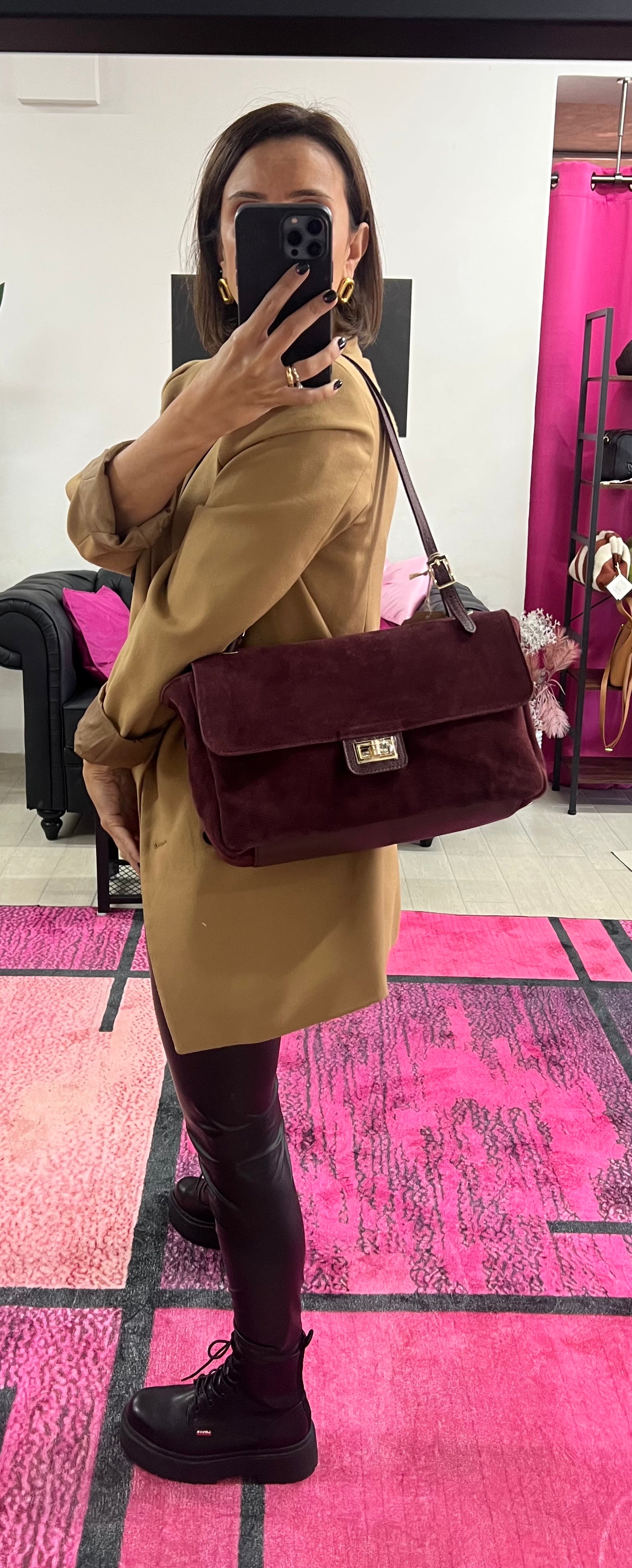 Penny tote basic suede