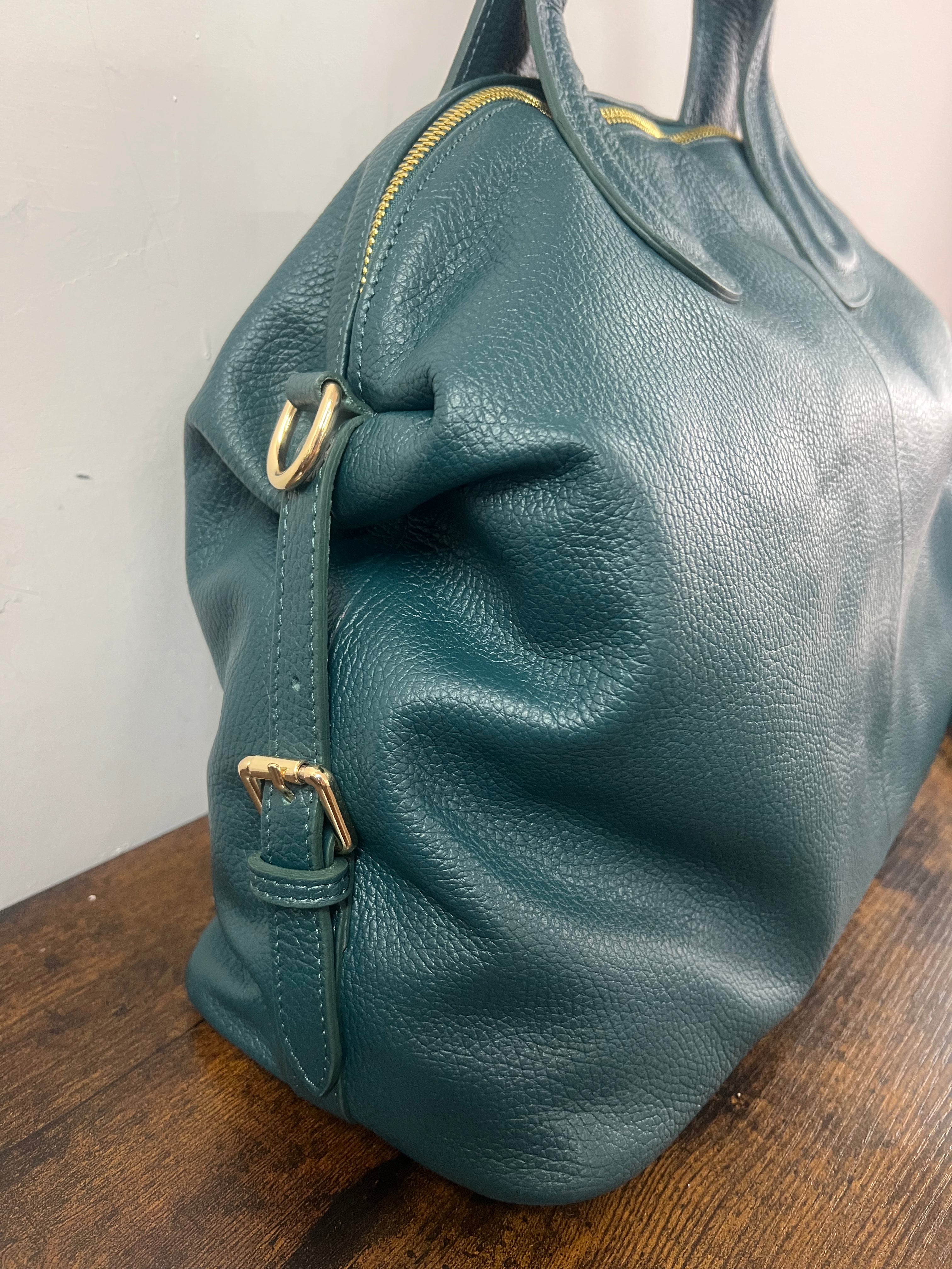 Tote bag Cassandra petrolio