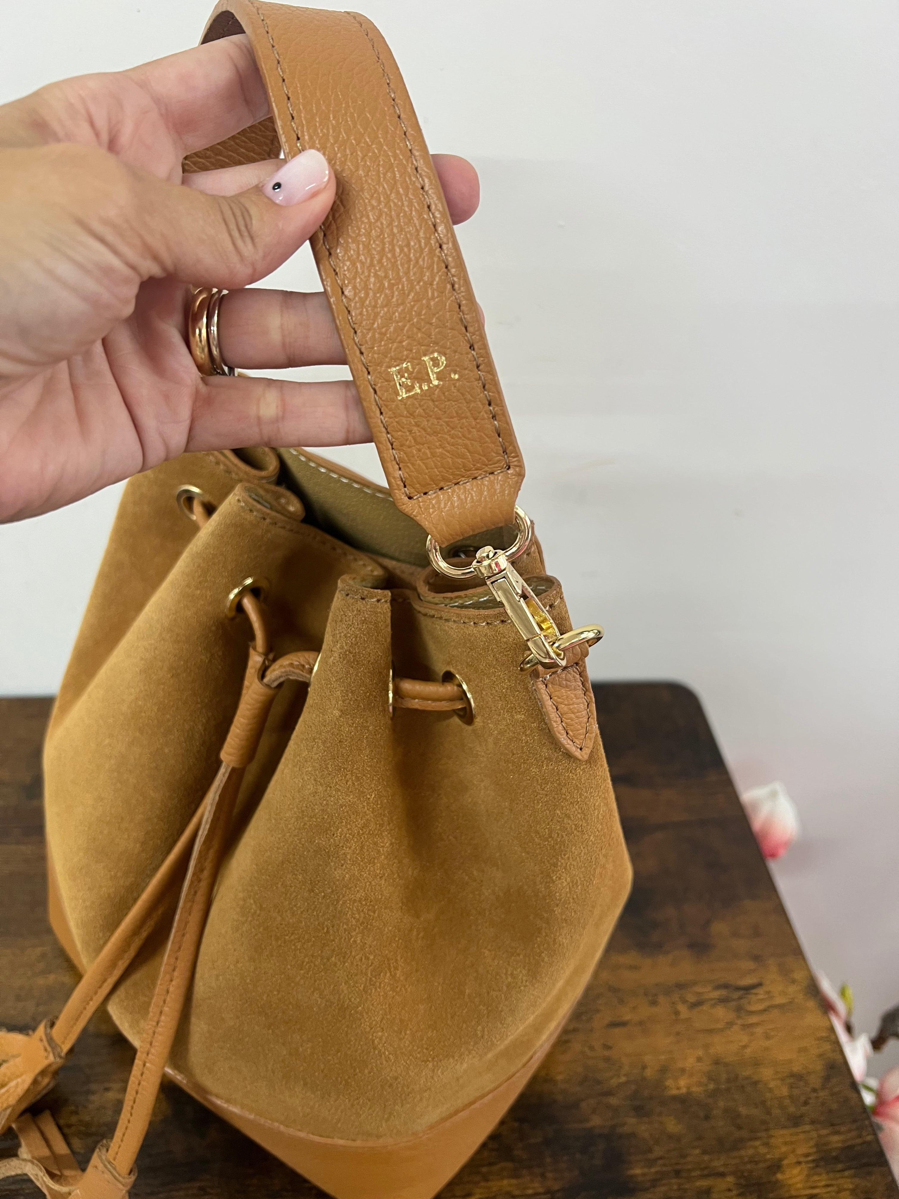 Sacchetto maxi frange suede