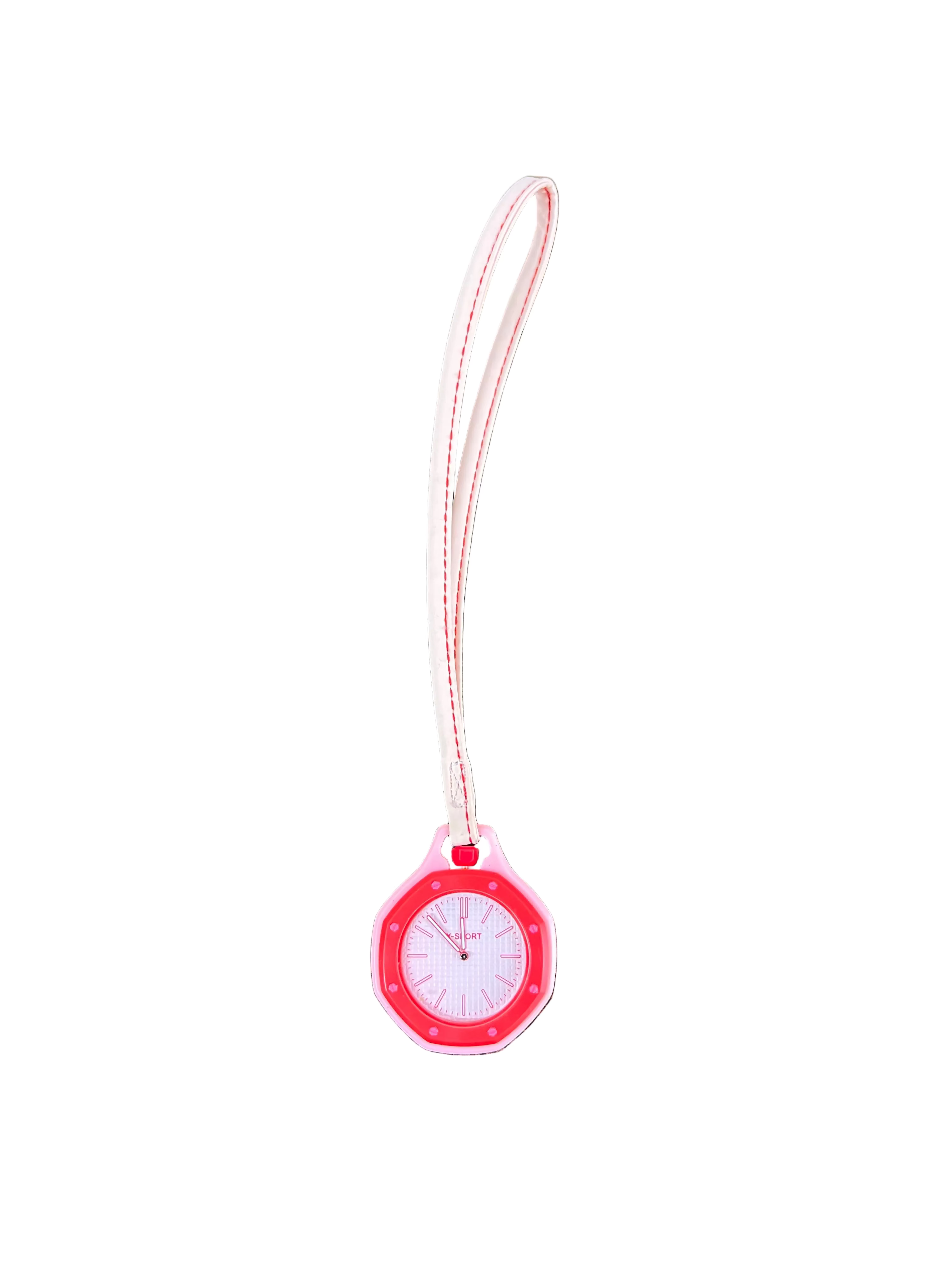 Clock charmes pink