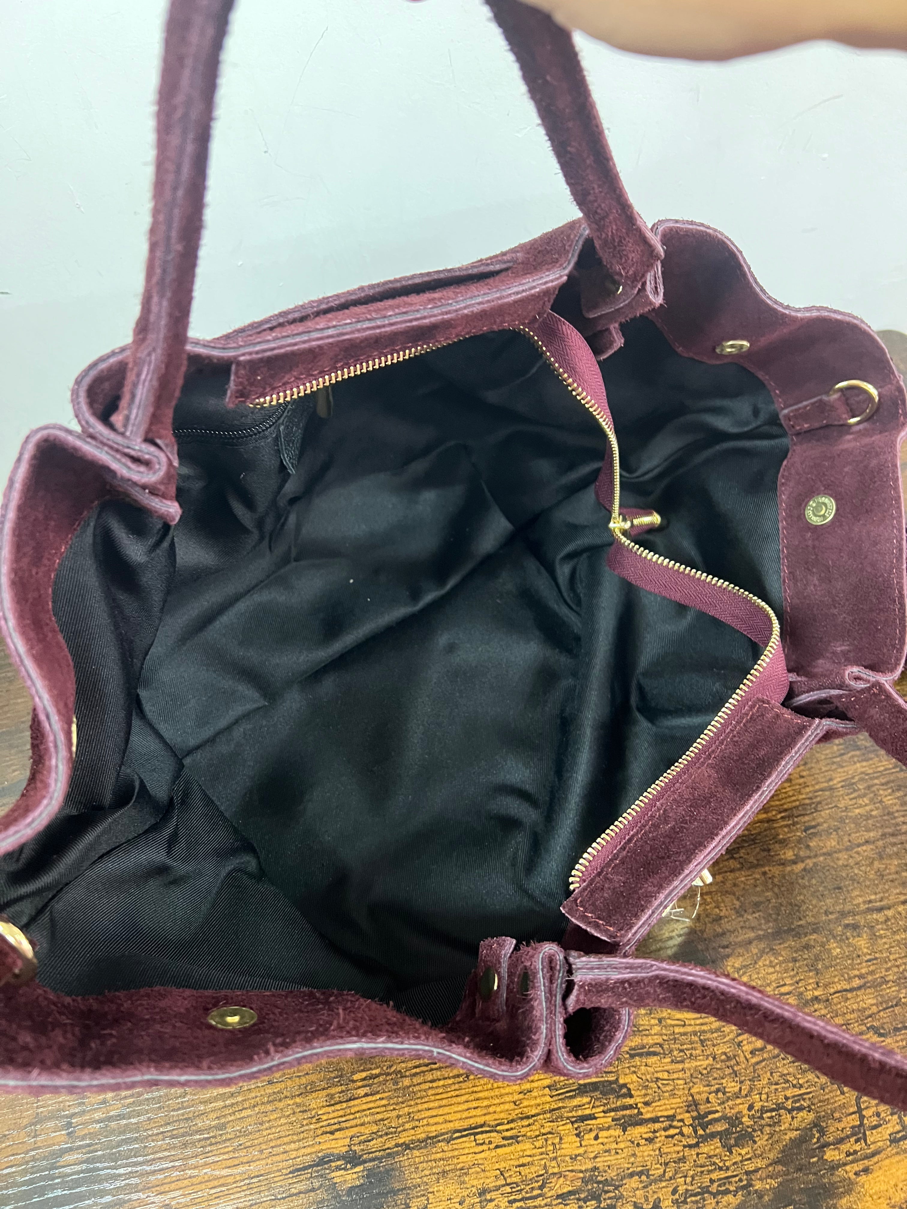Caprice suede burgundy