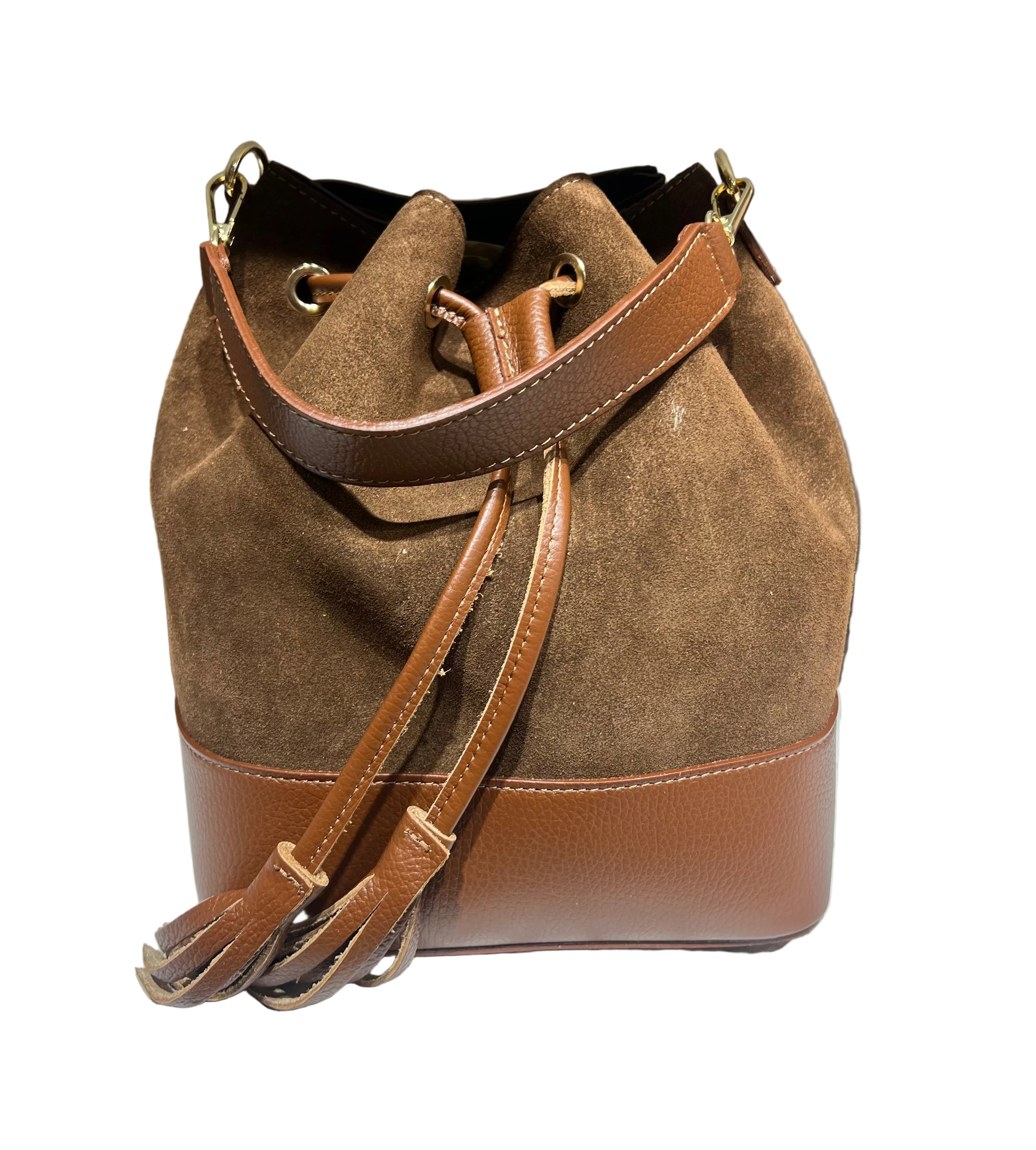 Sacchetto maxi frange suede