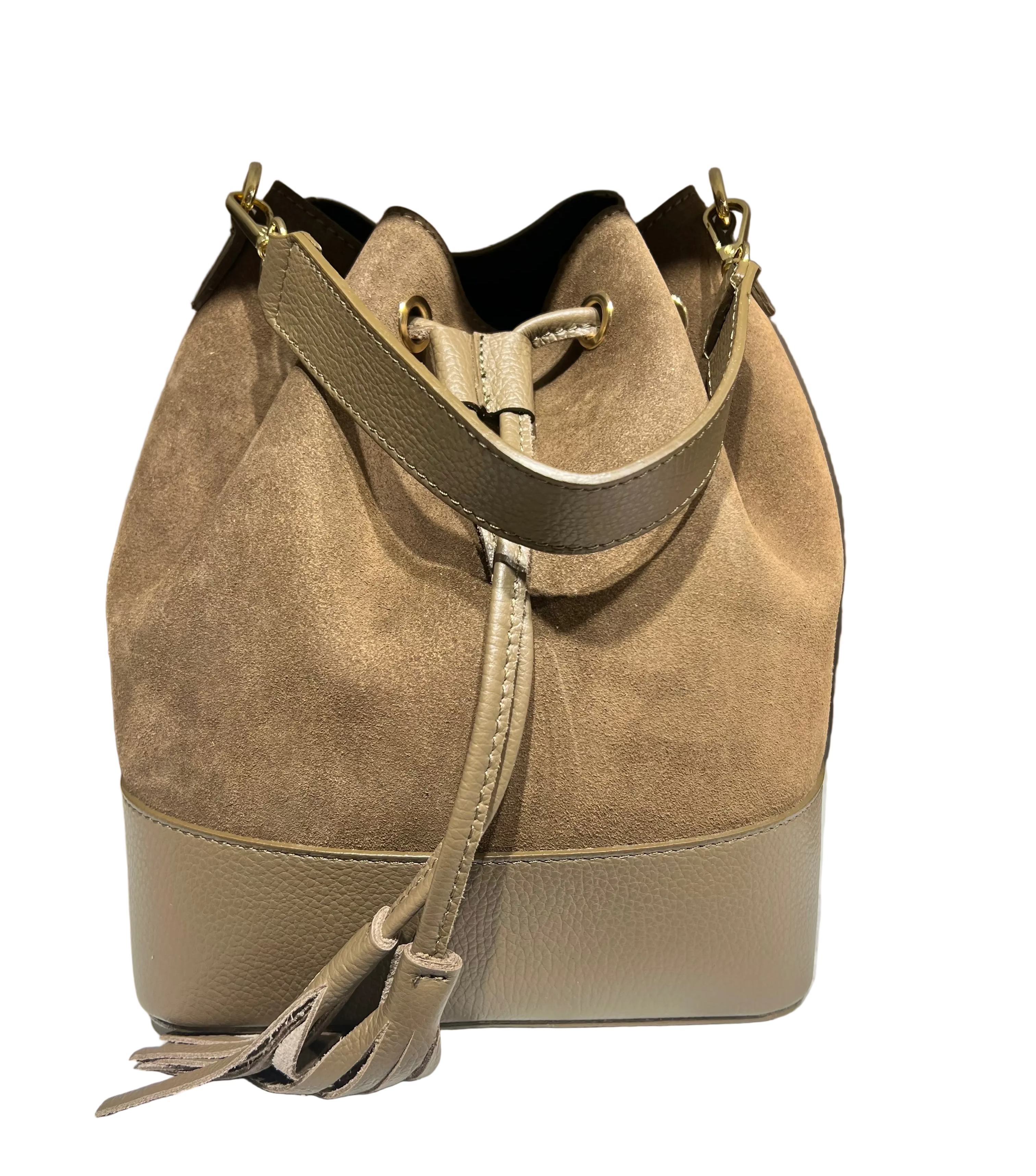 Sacchetto maxi frange suede