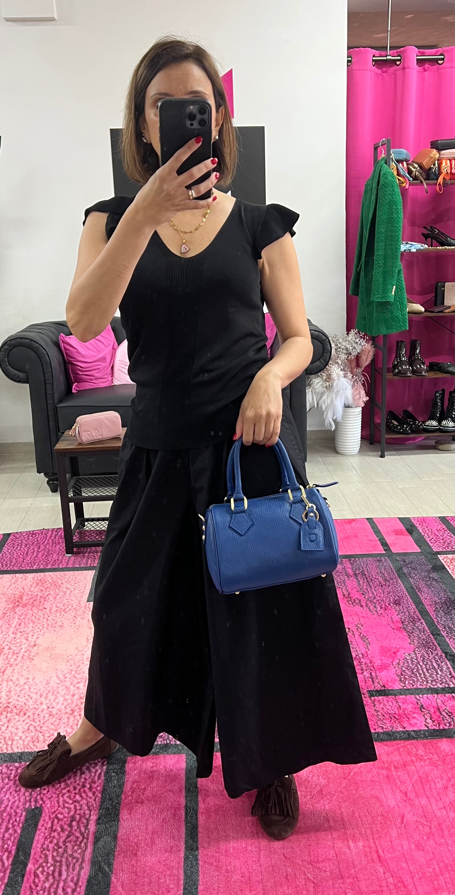 Bauletto mini blu elettrico