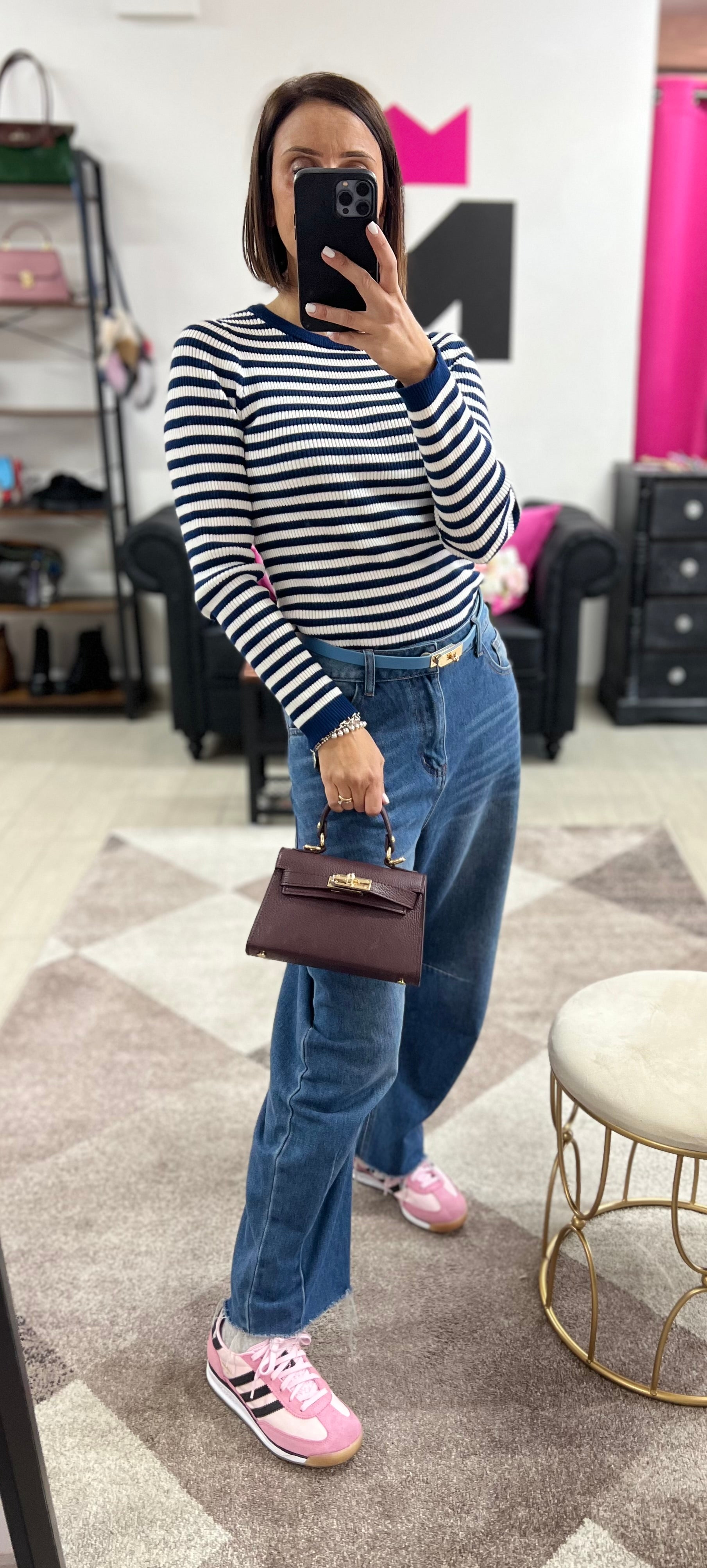 Kylie pocket bordeaux