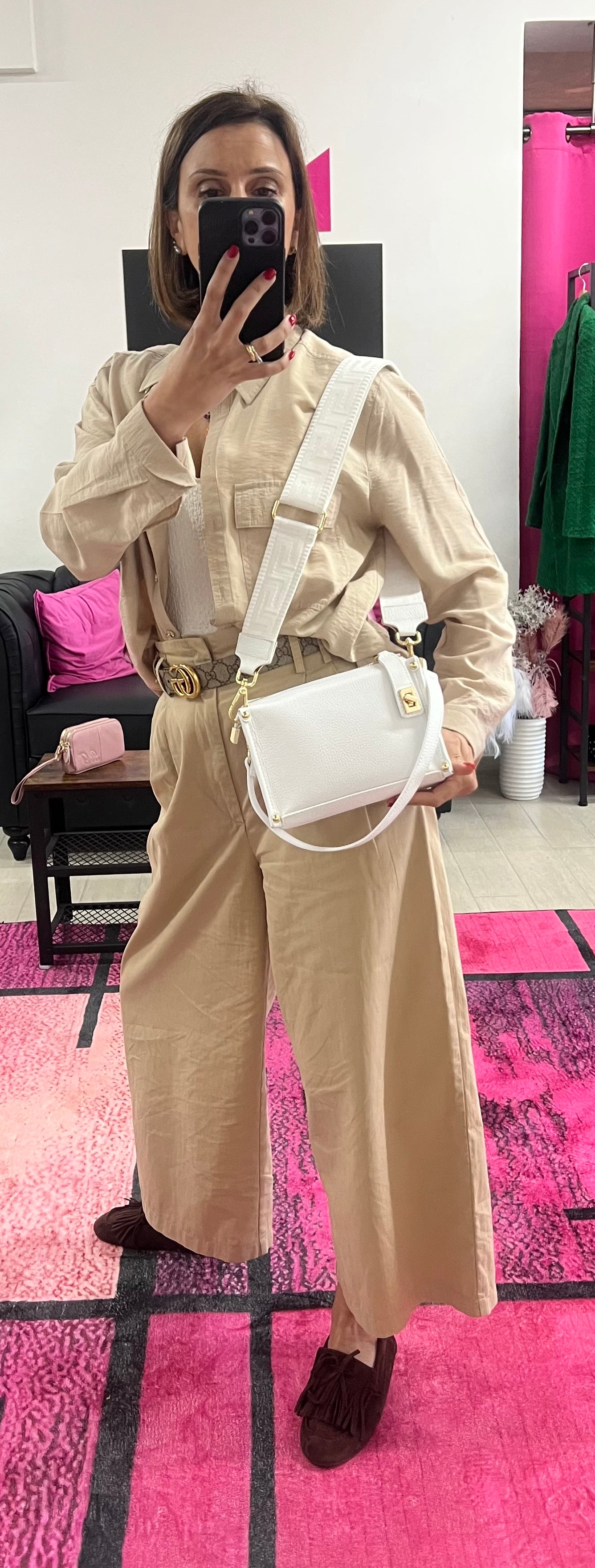 Twist bianco e tracolla greek total