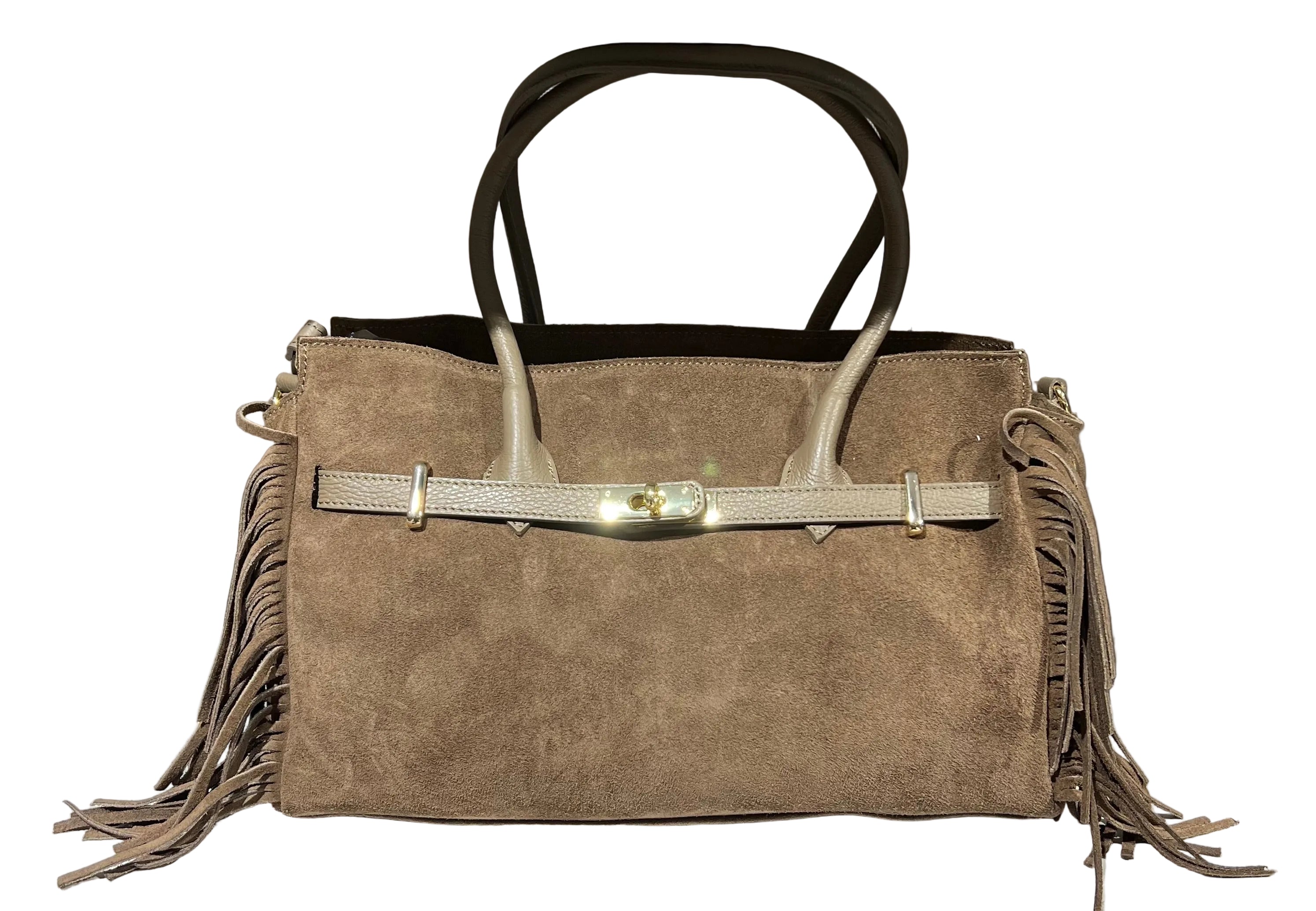 Shopper horse suede fango