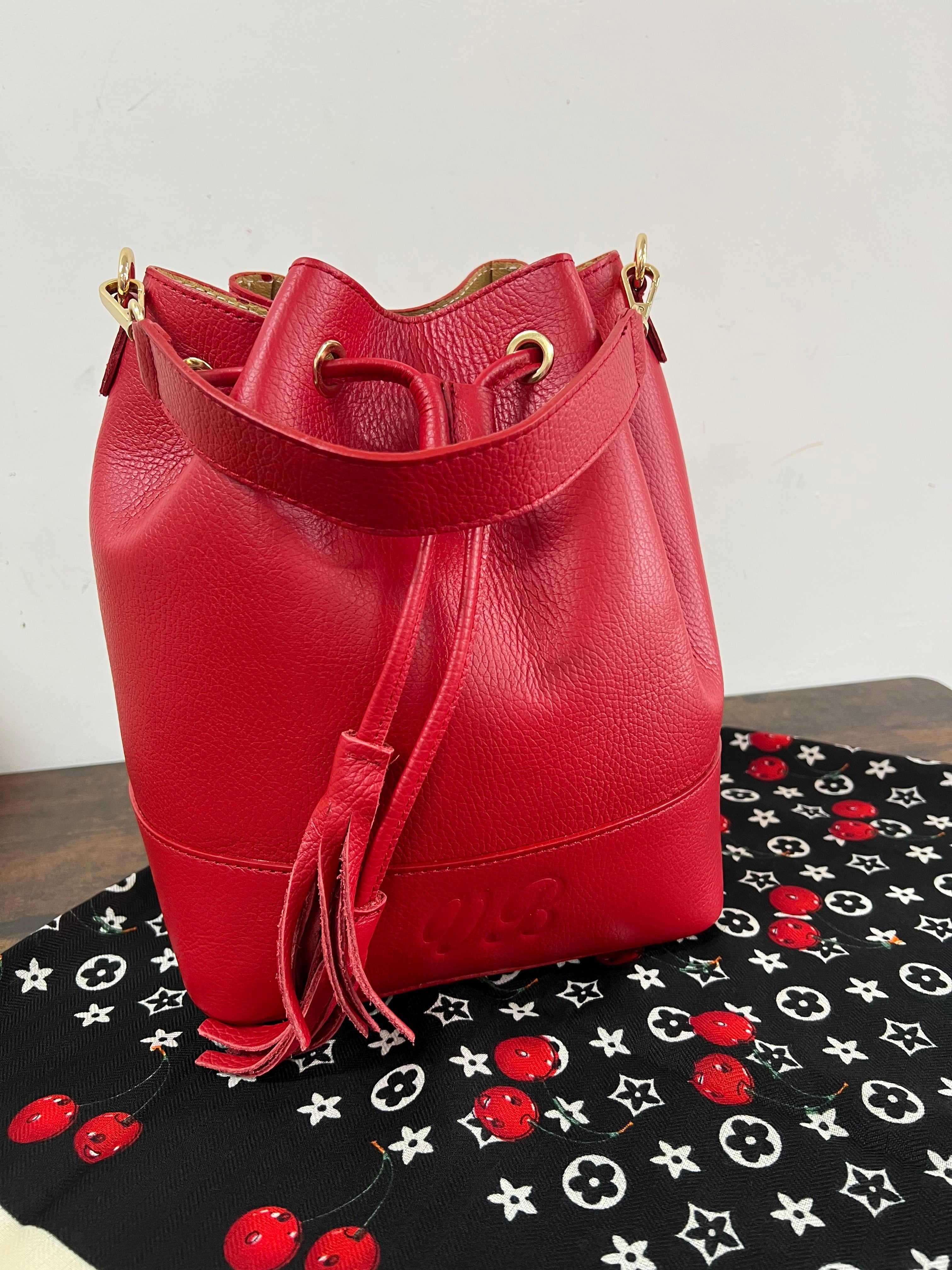 Sacchetto frange maxi rosso