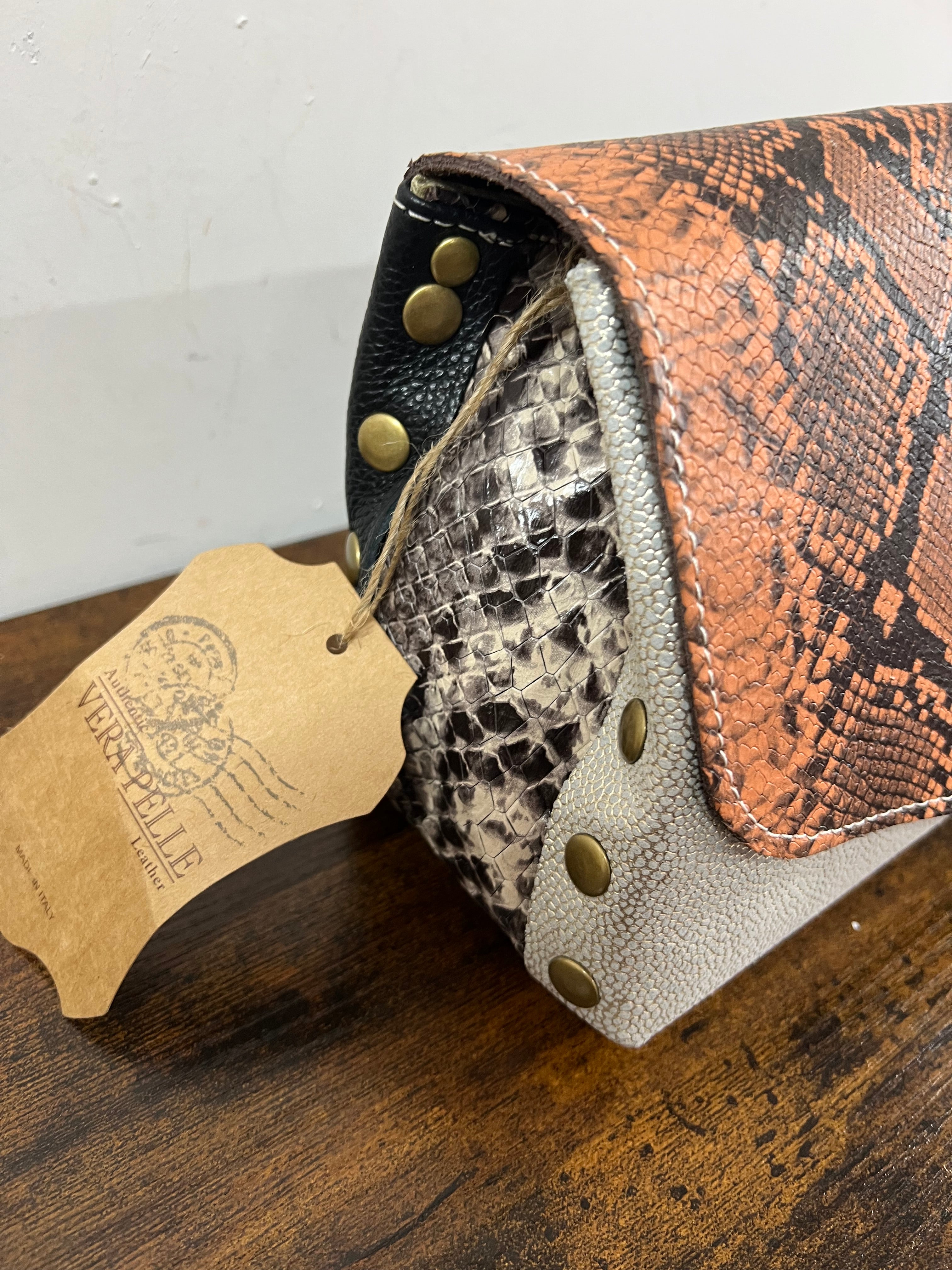 Country bag mini patchwork pyt arancio