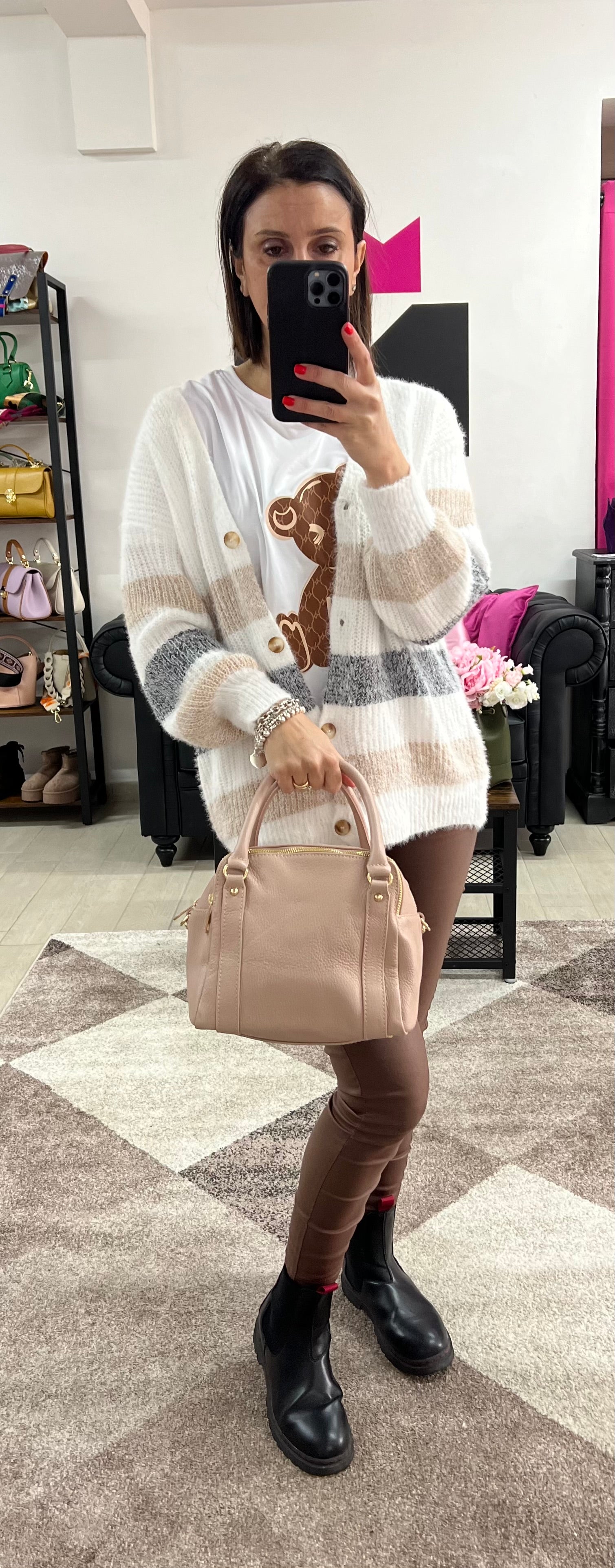 Country ab quadrotta z monocolore nude