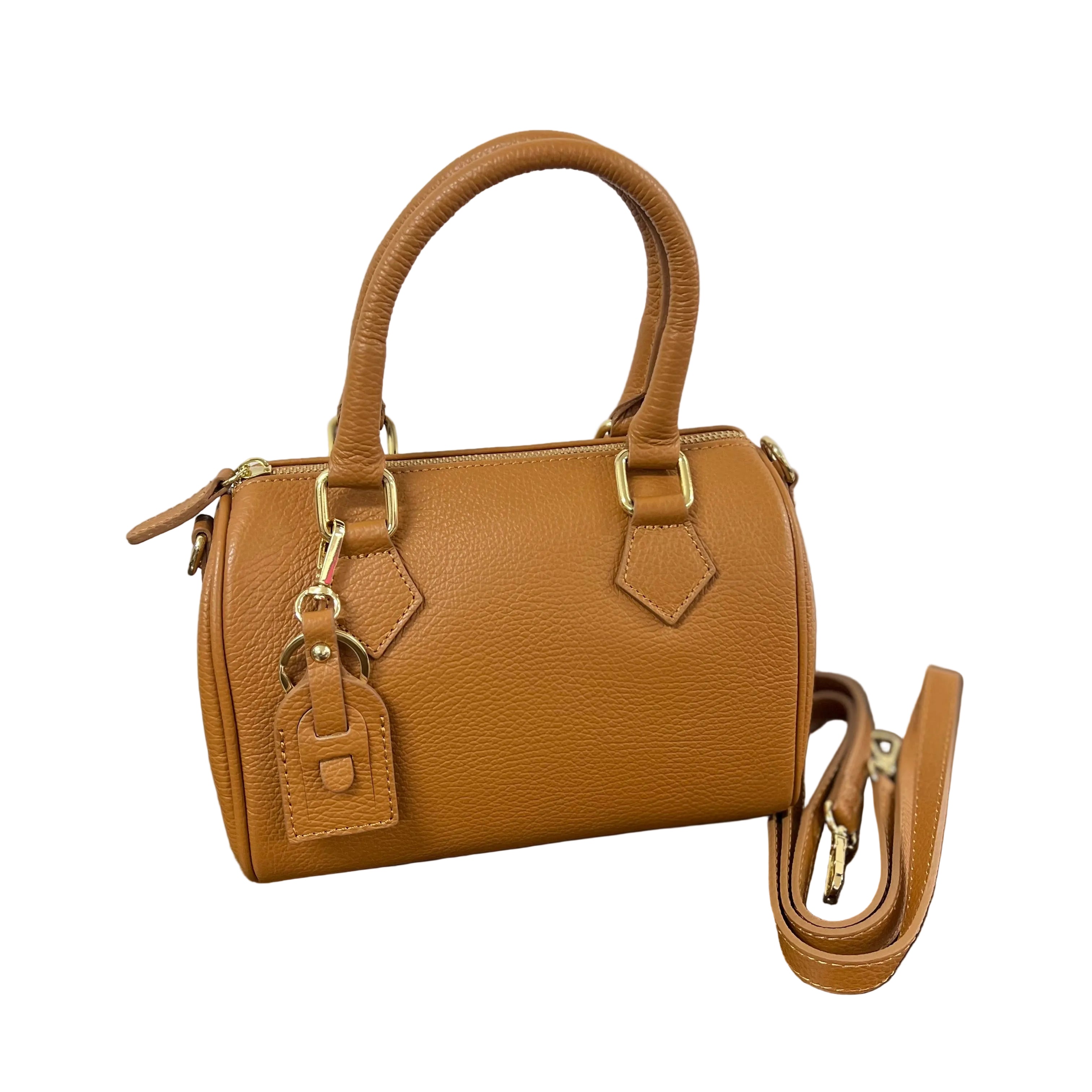 Bauletto mini cuoio chiaro